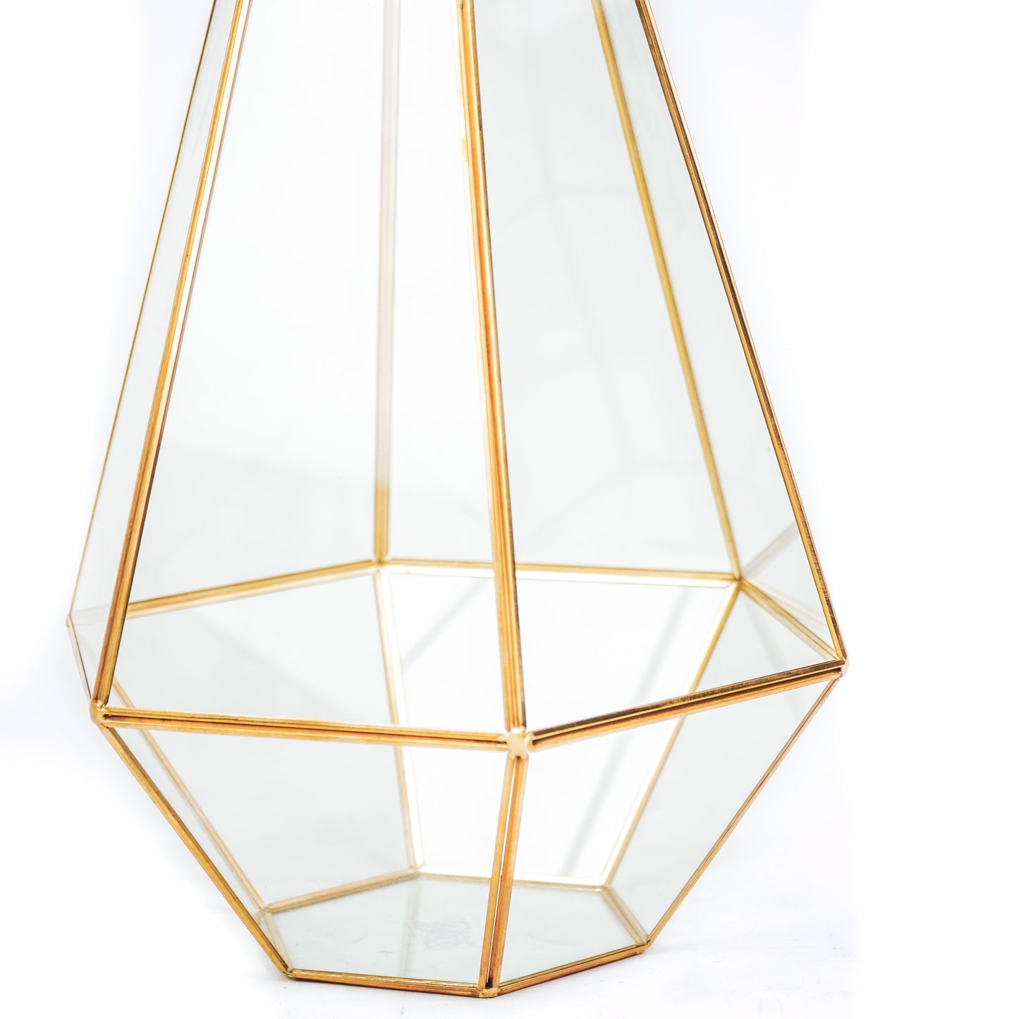 HV Windlicht Messing - Goud - 24,5x30 cm