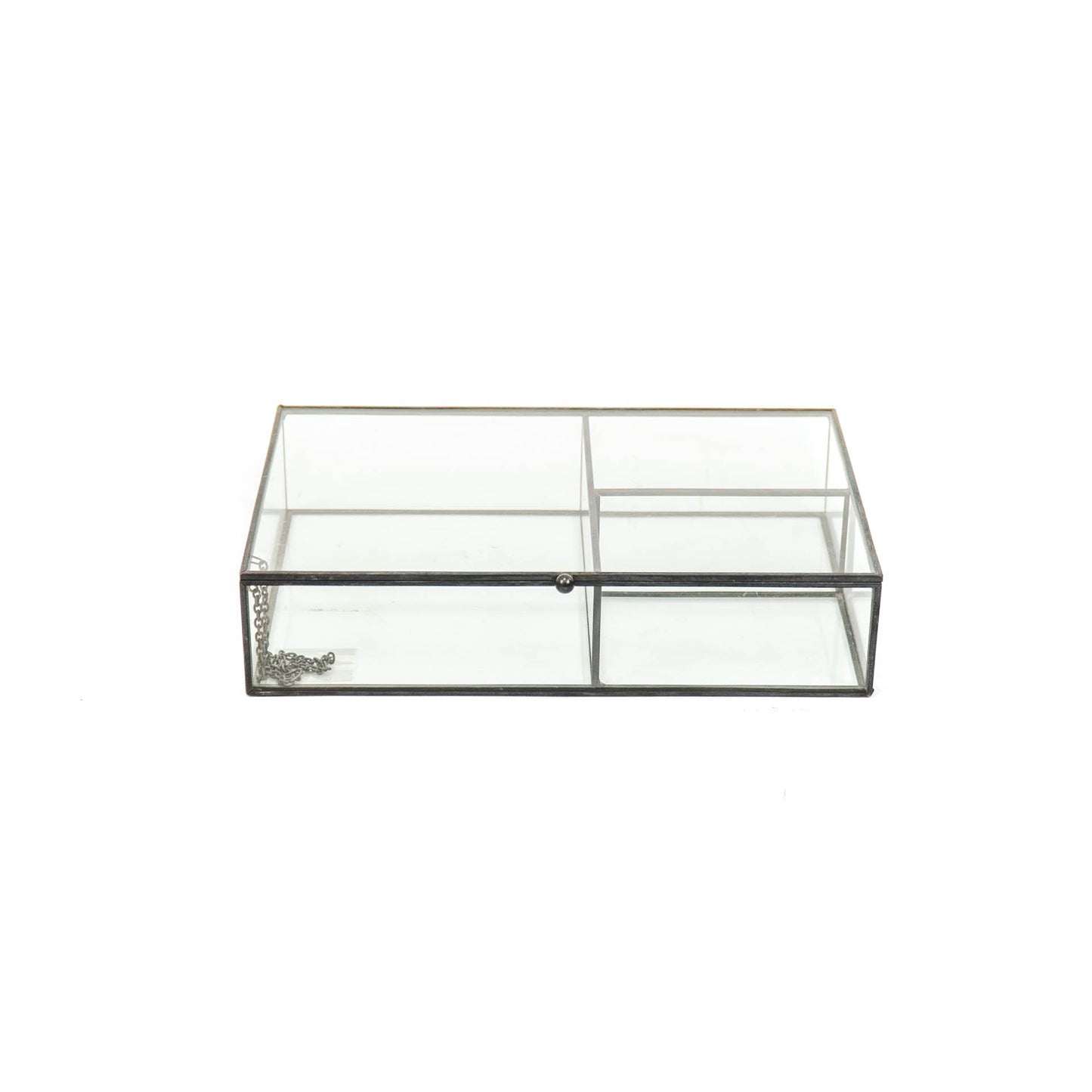 HV Glazen box Zwart - 25x16x5,5cm