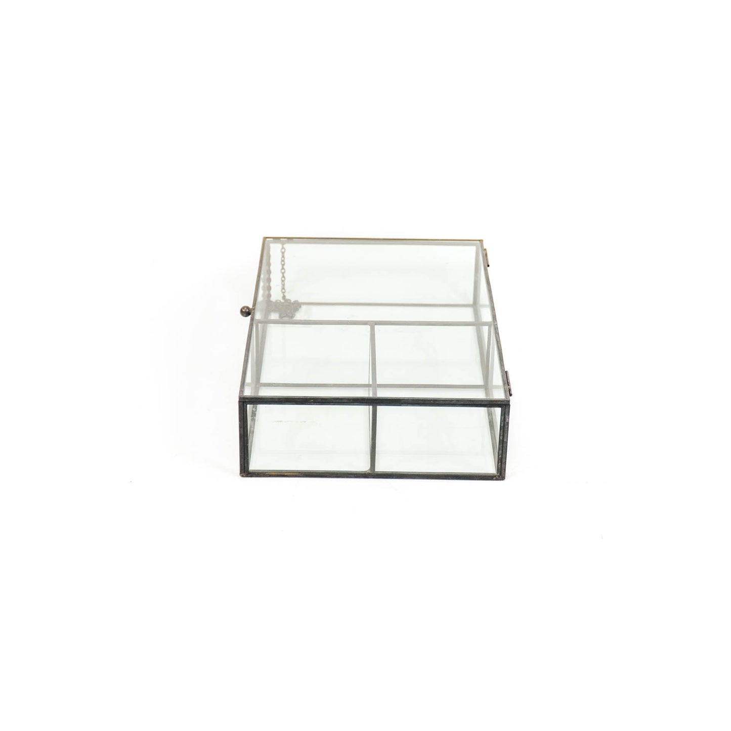 HV Glazen box Zwart - 25x16x5,5cm