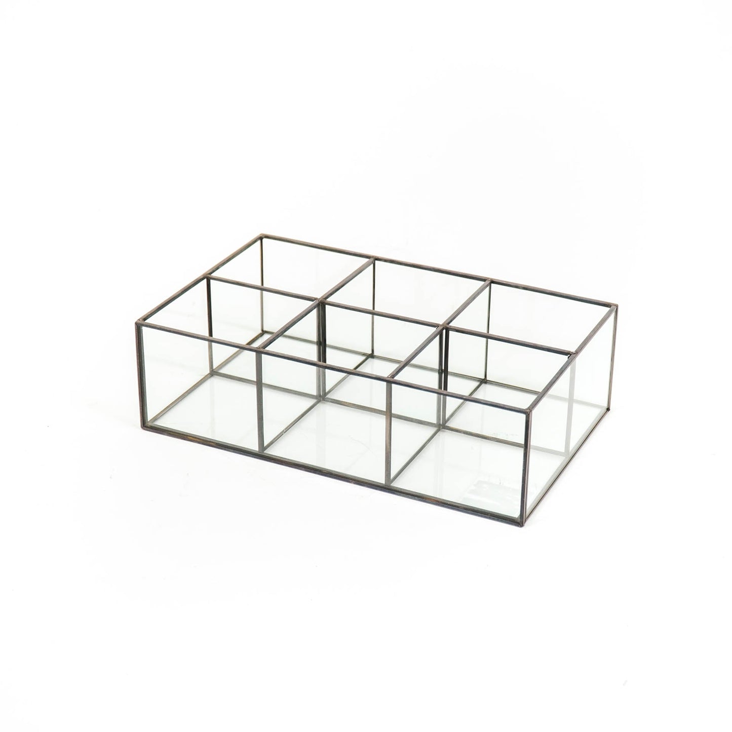 HV Glazen box Zwart - 25x15,5x7,5cm