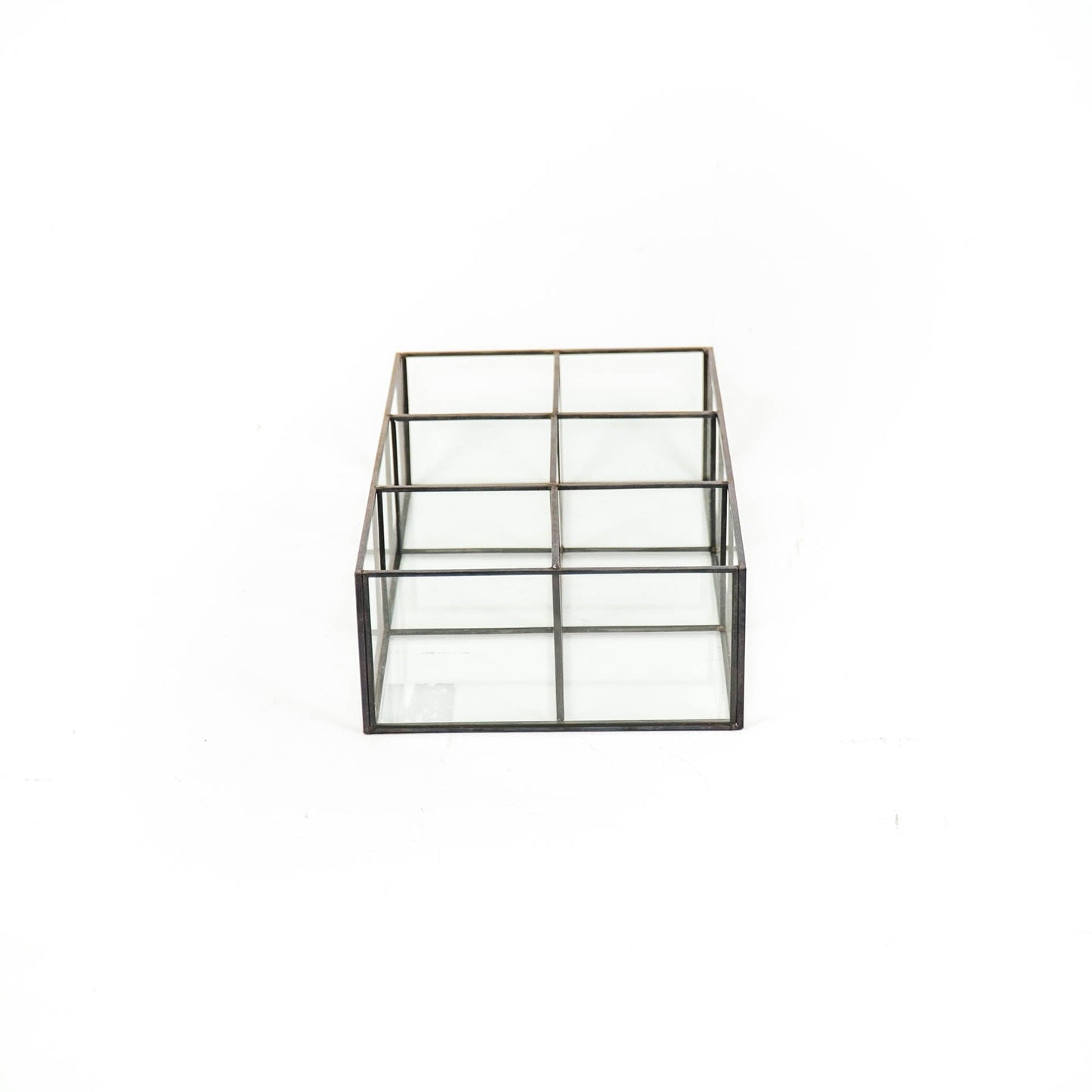 HV Glazen box Zwart - 25x15,5x7,5cm