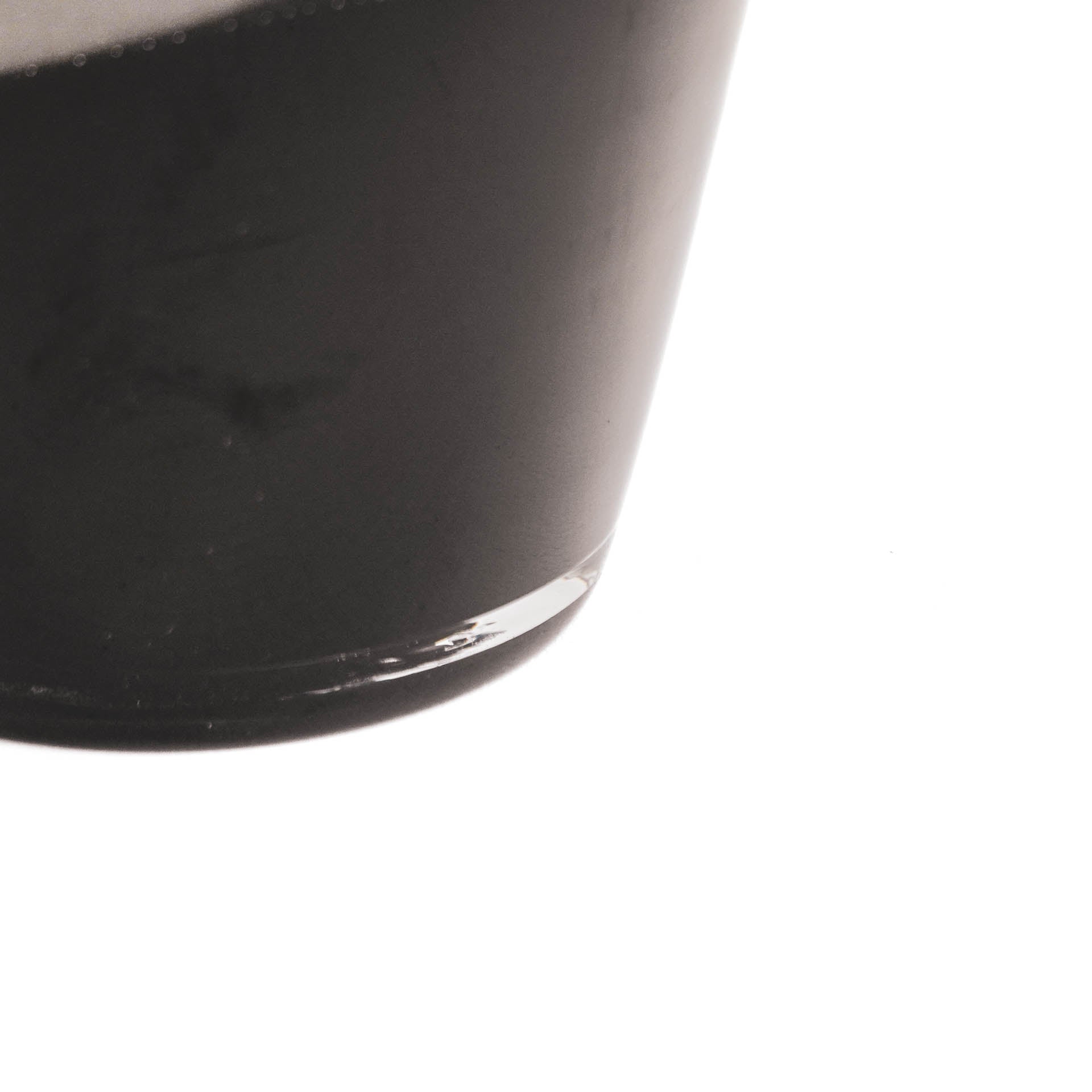 Vaas - Dipdye - Glas - Helder/Zwart - 18x18x30cm