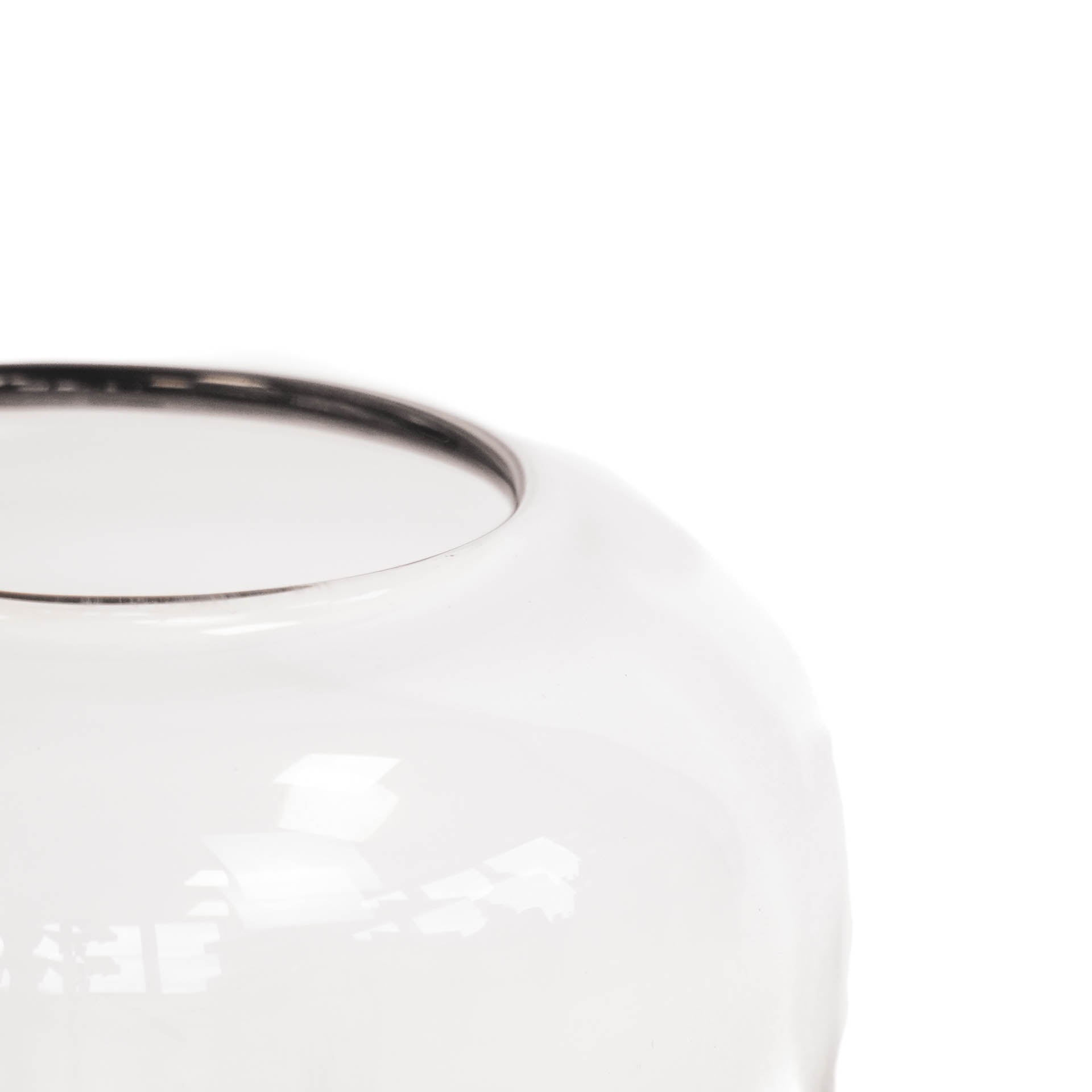 Vaas - Dipdye - Glas - Helder/Zwart - 15x22cm