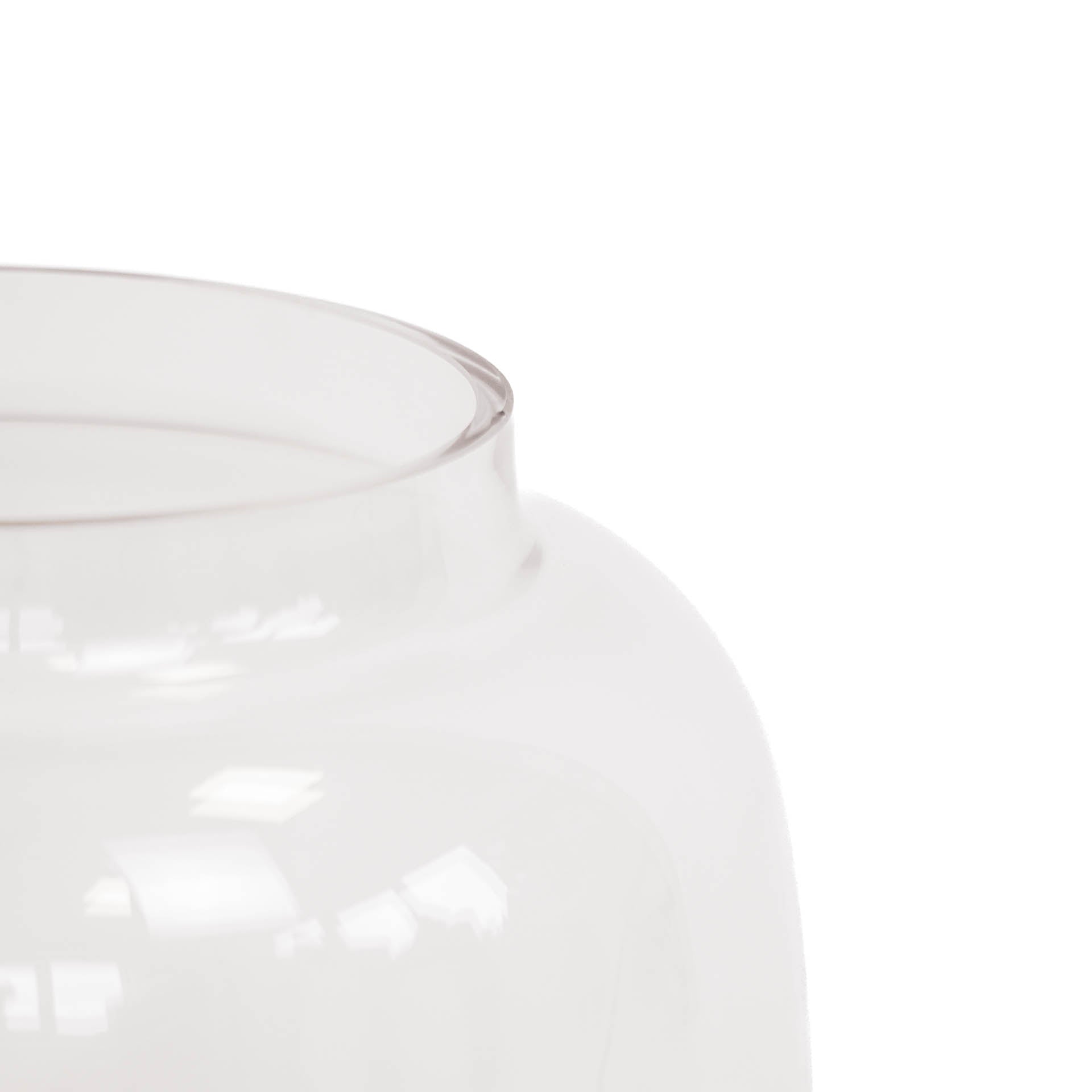 Vaas - Dipdye - Glas - Helder/Zwart - 18x25cm