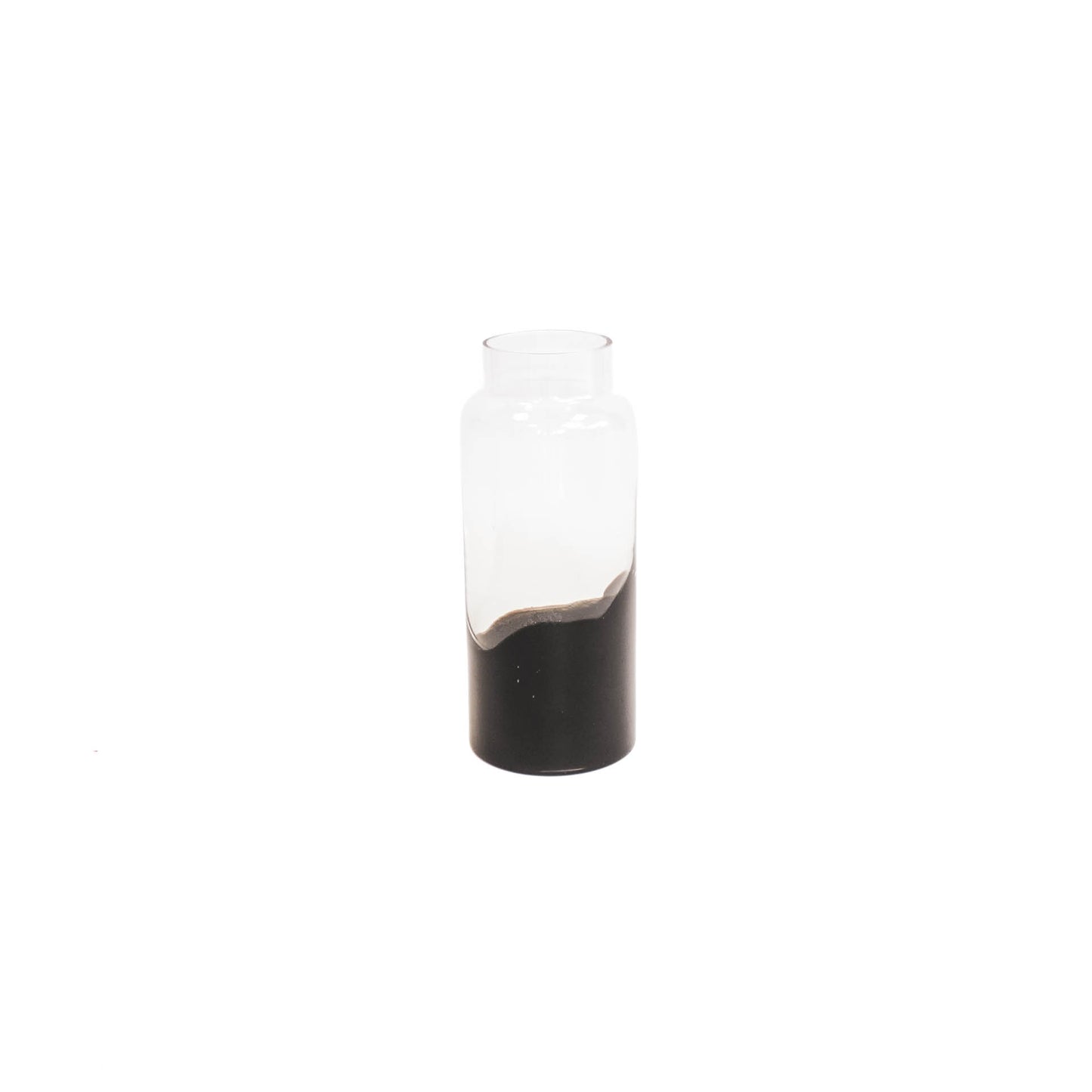 HV Handige Hoge Vaas - Dipdye - Zwart - 12,5x30cm