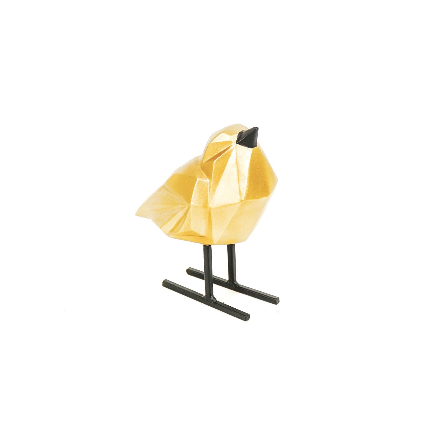 HV Lovebird Vogel - Goud - 16x15x14cm