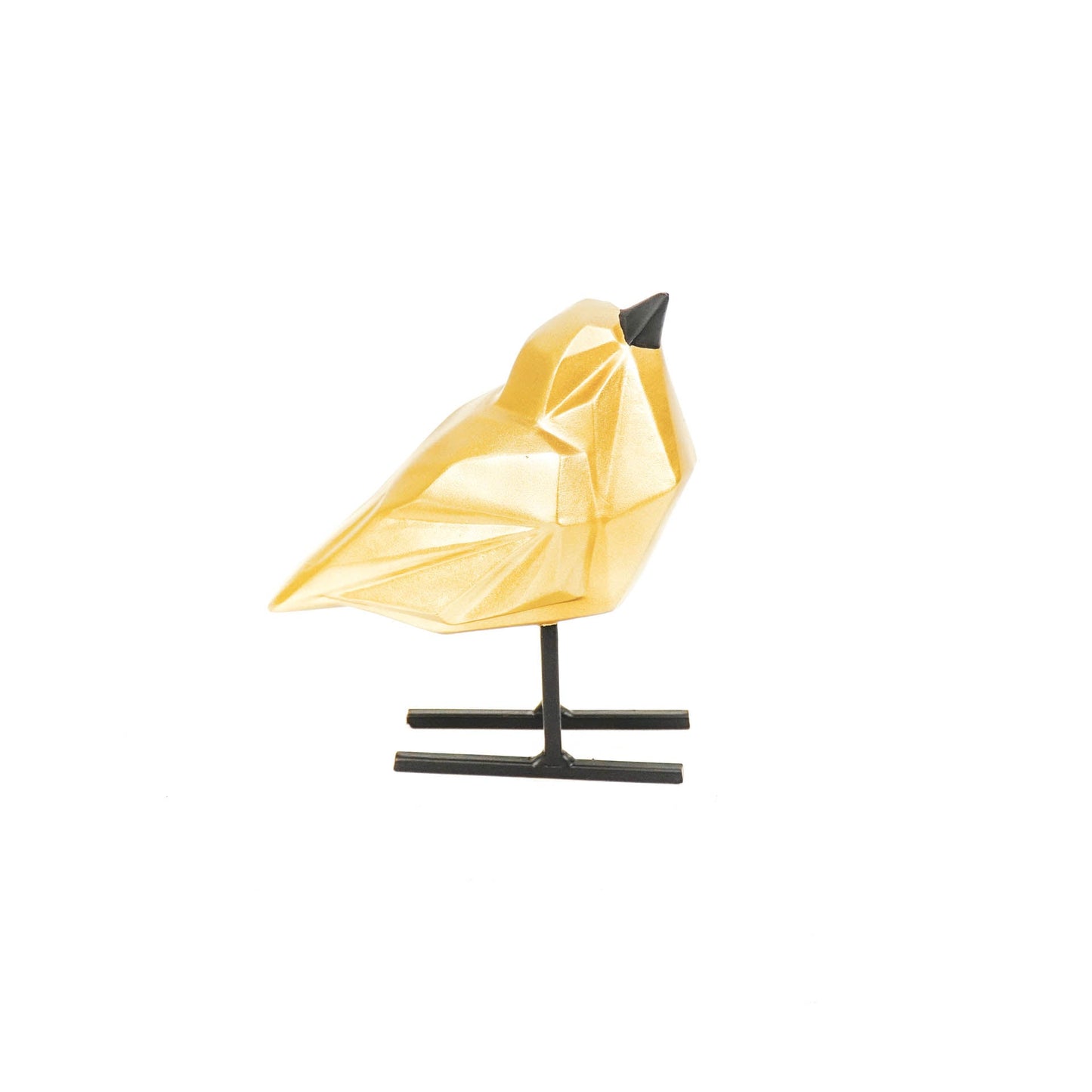 HV Lovebird Vogel - Goud - 16x15x14cm