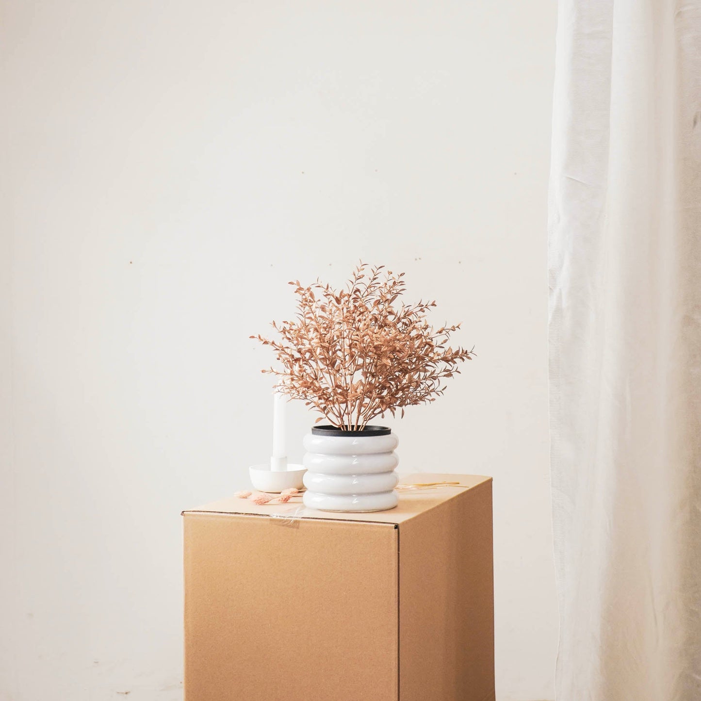 HV Plant in Pot - Goud/Zwart - Kunststof