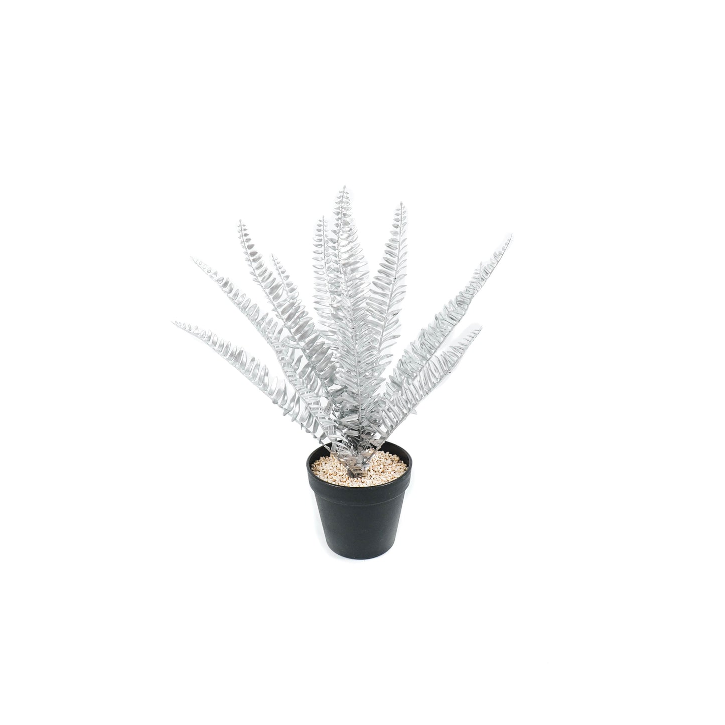 HV Varen Kunstplant - Zilver/Zwart - 15x30x45cm