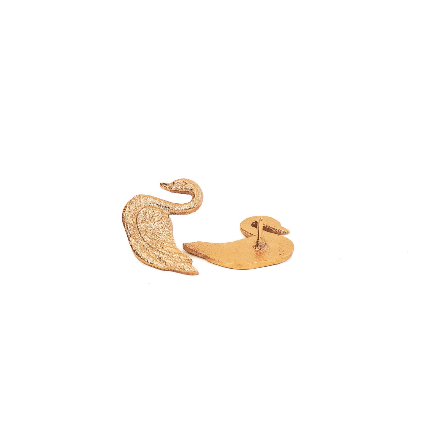 HV Zwaan Kaarsenpinnen - Goud - Set van 2 - 6x5x1cm