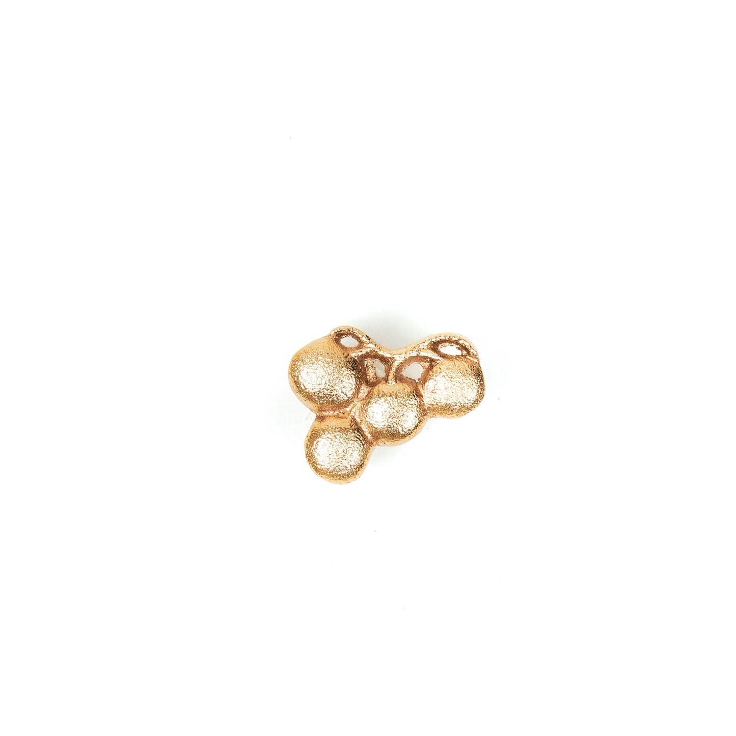 HV Bubbels Kaarsenpinnen - Goud - Set van 2 - 8x4cm