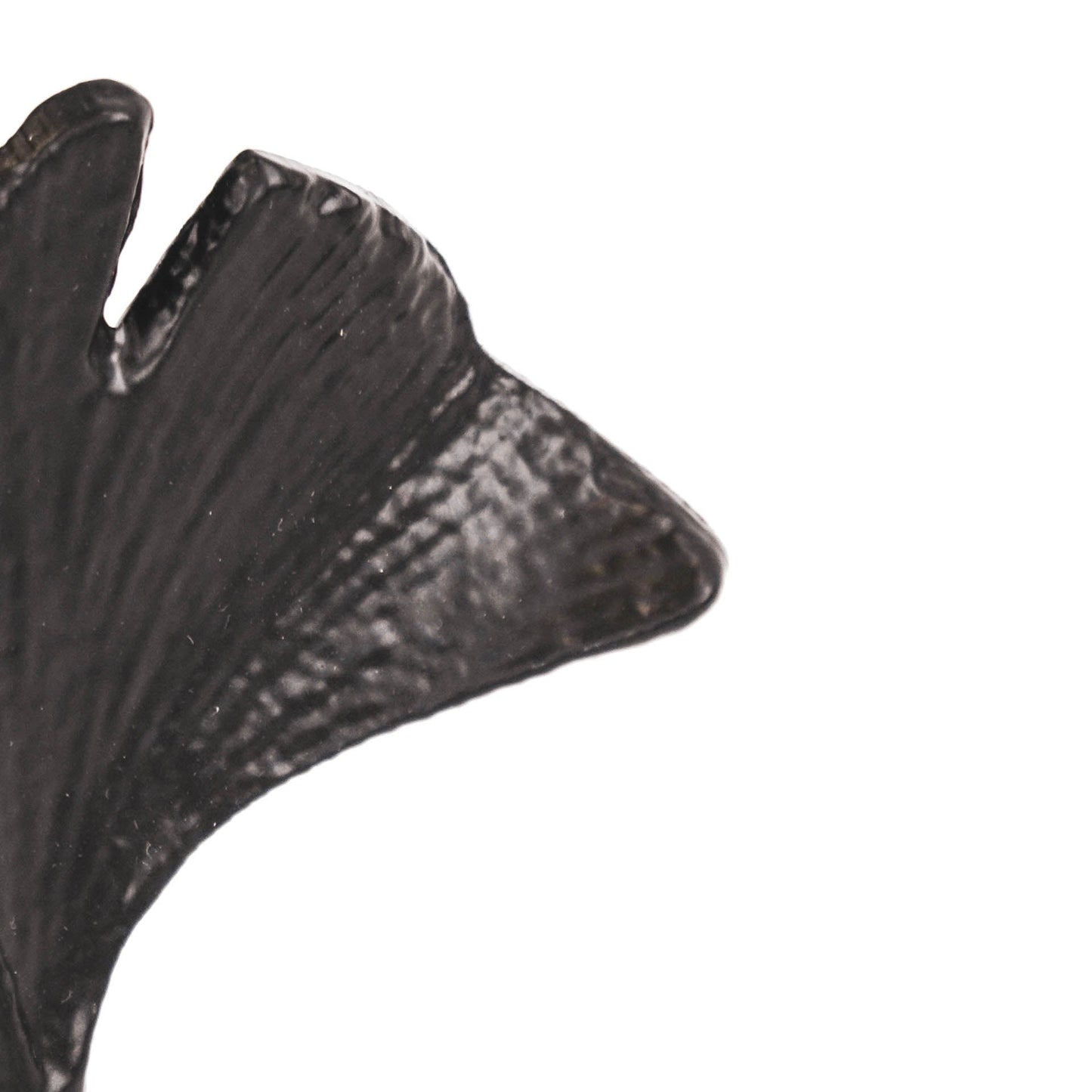 HV Decoratie Blad - Zwart - 9,5x5x10,5cm