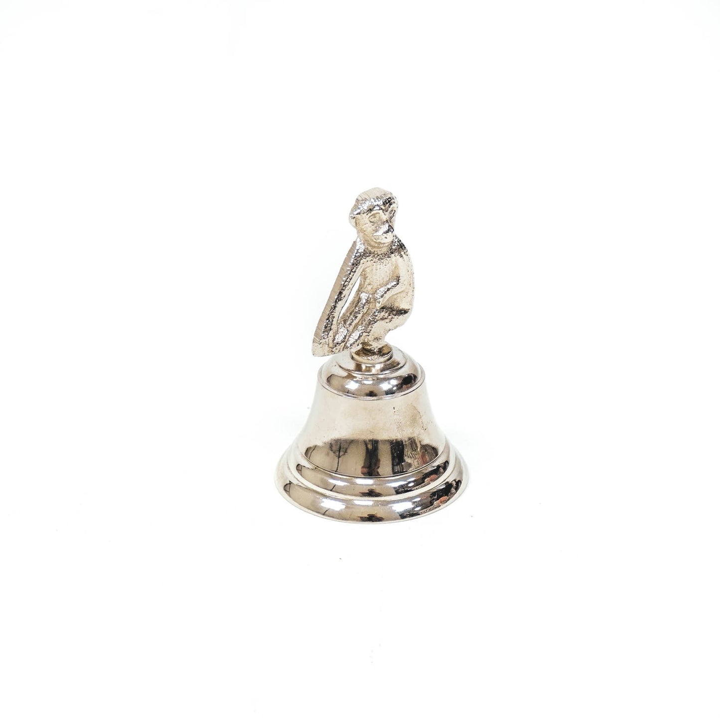 HV Butler Bel- Aap - Zilver - 6x6x10cm