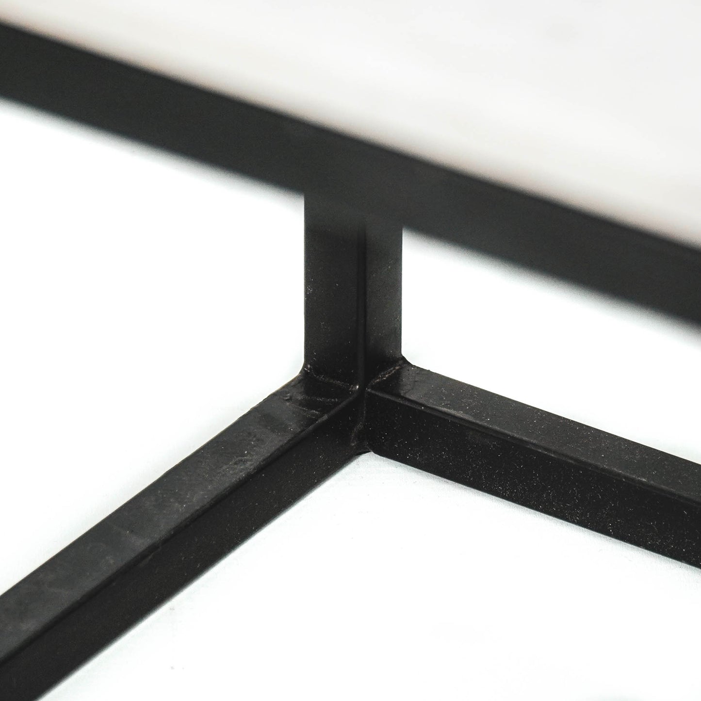 HV Rechthoekige Marmeren Bijzettafel -Zwart - 90x40x60cm