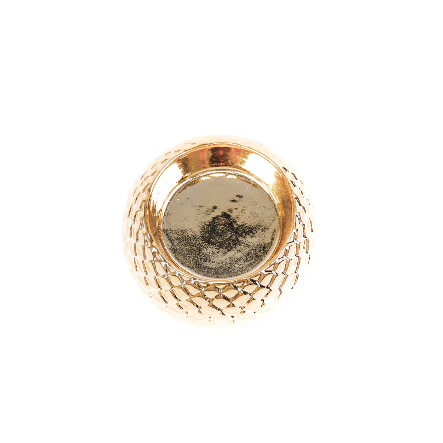 HV Gouden schubben waxinelichthouder S - 7x7x4 cm
