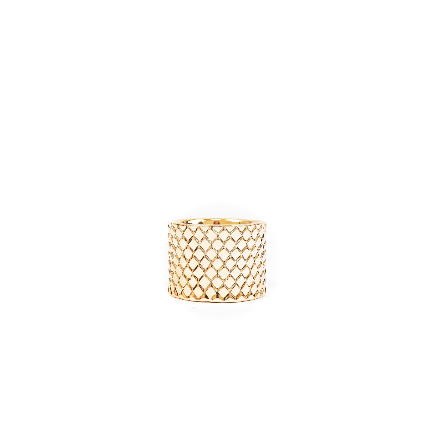 HV Gouden schubben waxinelichthouder Cilinder - 6x6x4cm