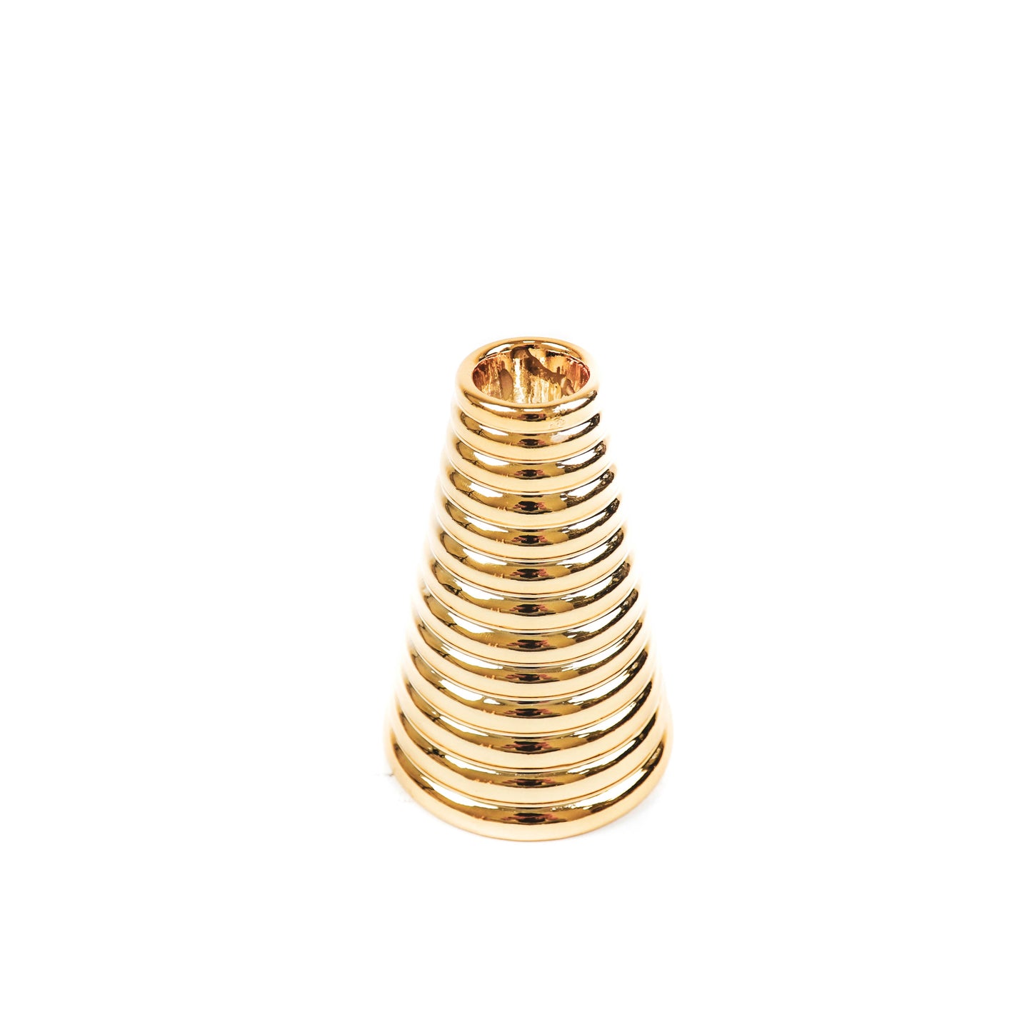 HV Moderne Kerstboom Kandelaar - Goud - 5x5x7cm