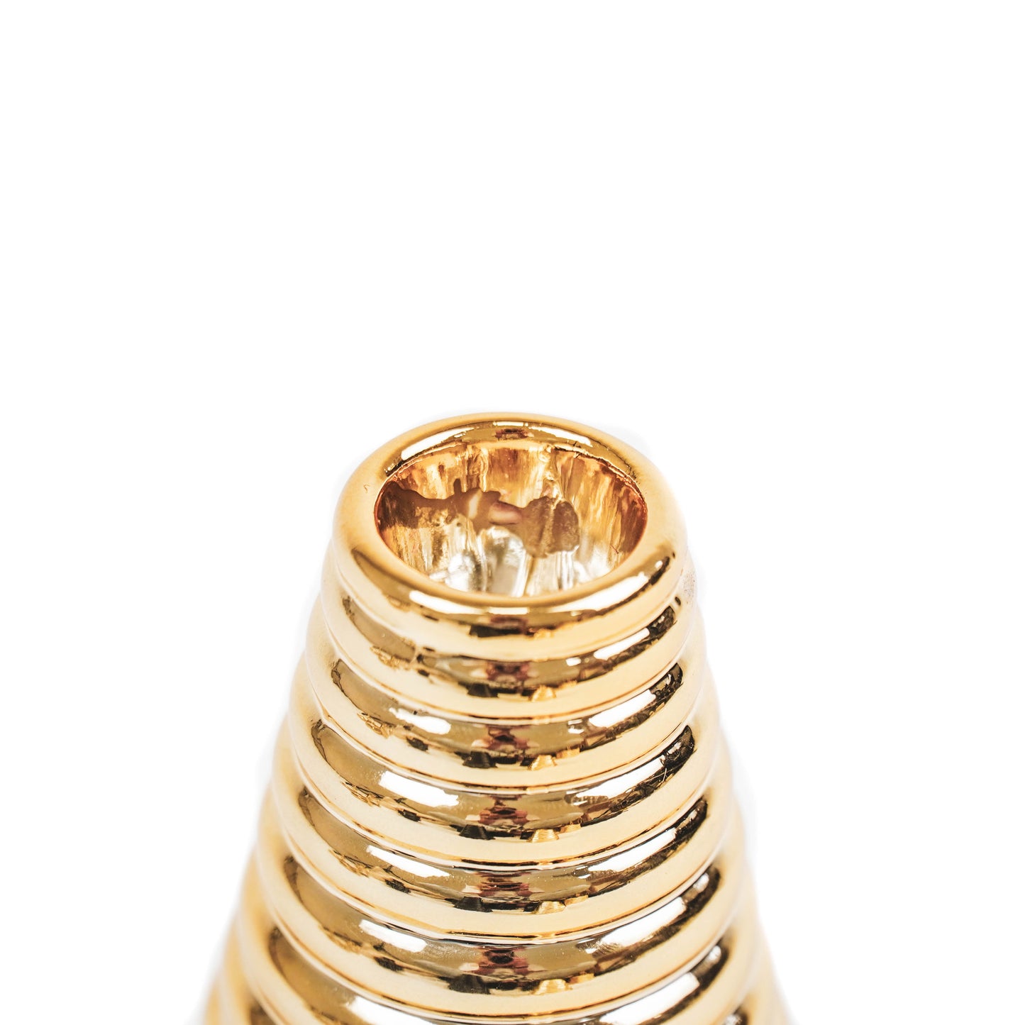 HV Moderne Kerstboom Kandelaar - Goud - 5x5x7cm