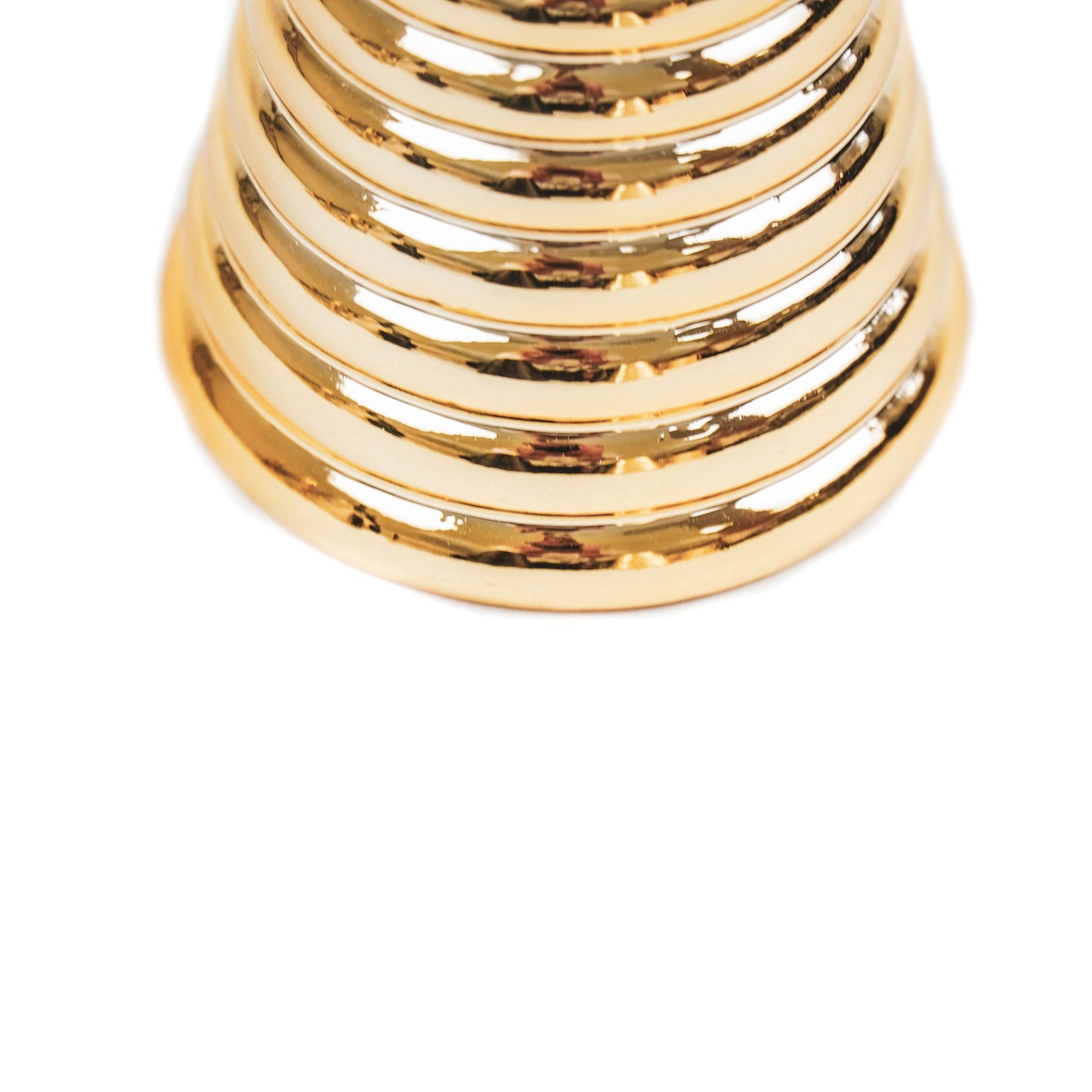 HV Moderne Kerstboom Kandelaar - Goud - 5x5x7cm