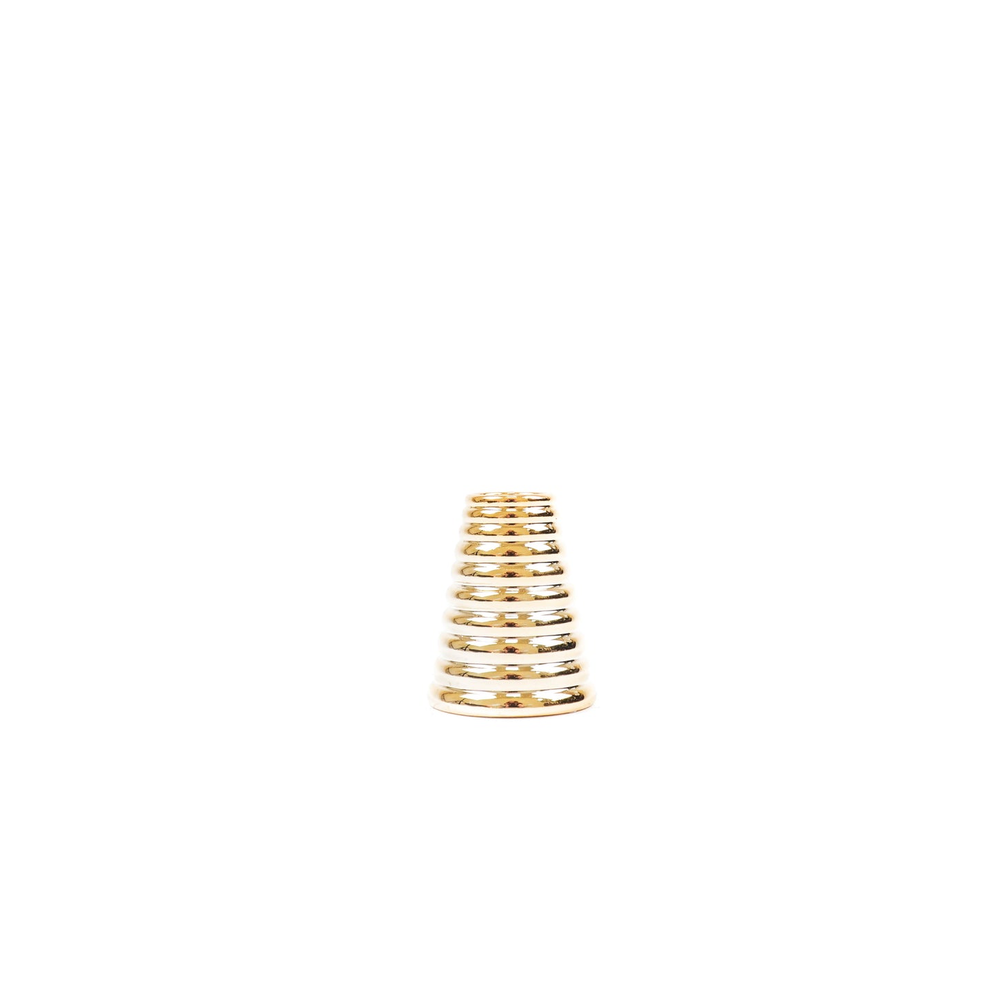 HV Moderne Kerstboom Kandelaar - Goud - 8x8x11cm