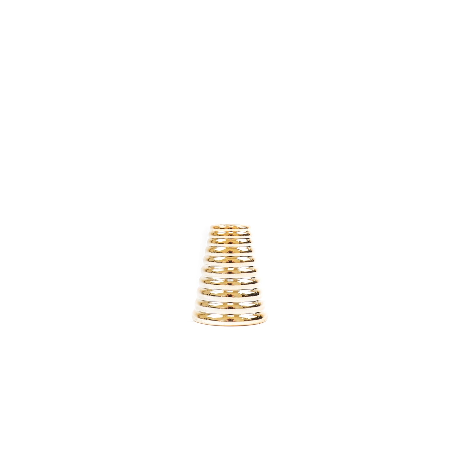HV Moderne Kerstboom Kandelaar - Goud - 8x8x11cm