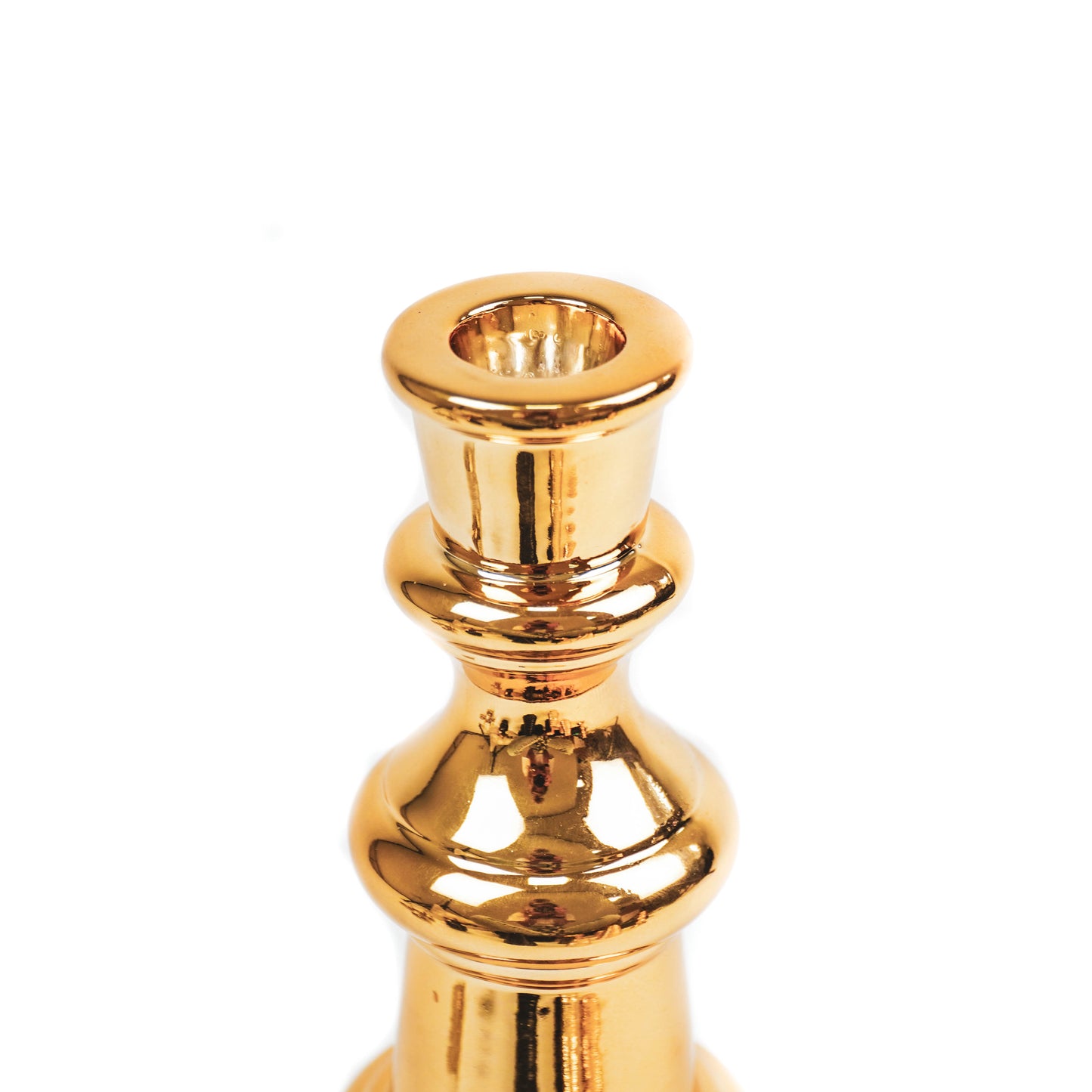 HV Schaak Kandelaar L - 9x9x23 cm - Goud