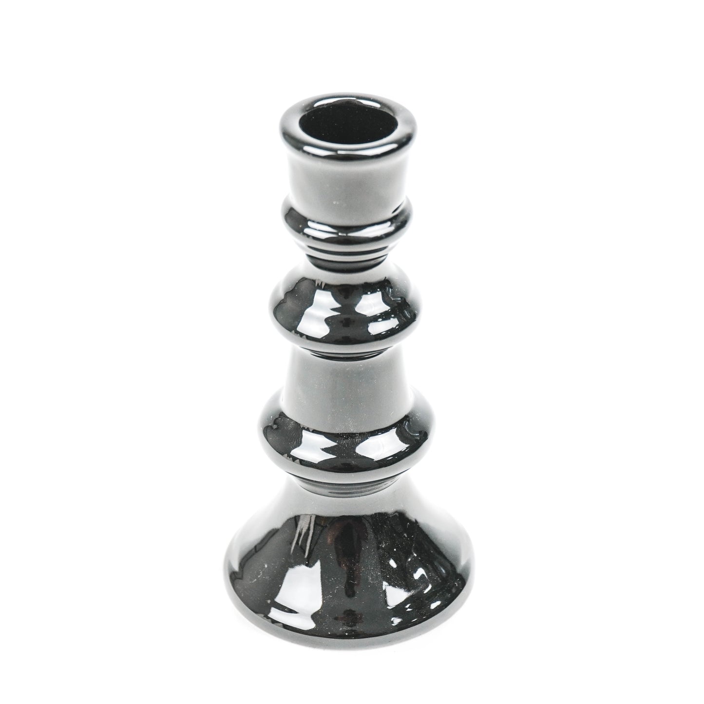 HV Schaak Kandelaar M - 7x7x14 cm - Zwart
