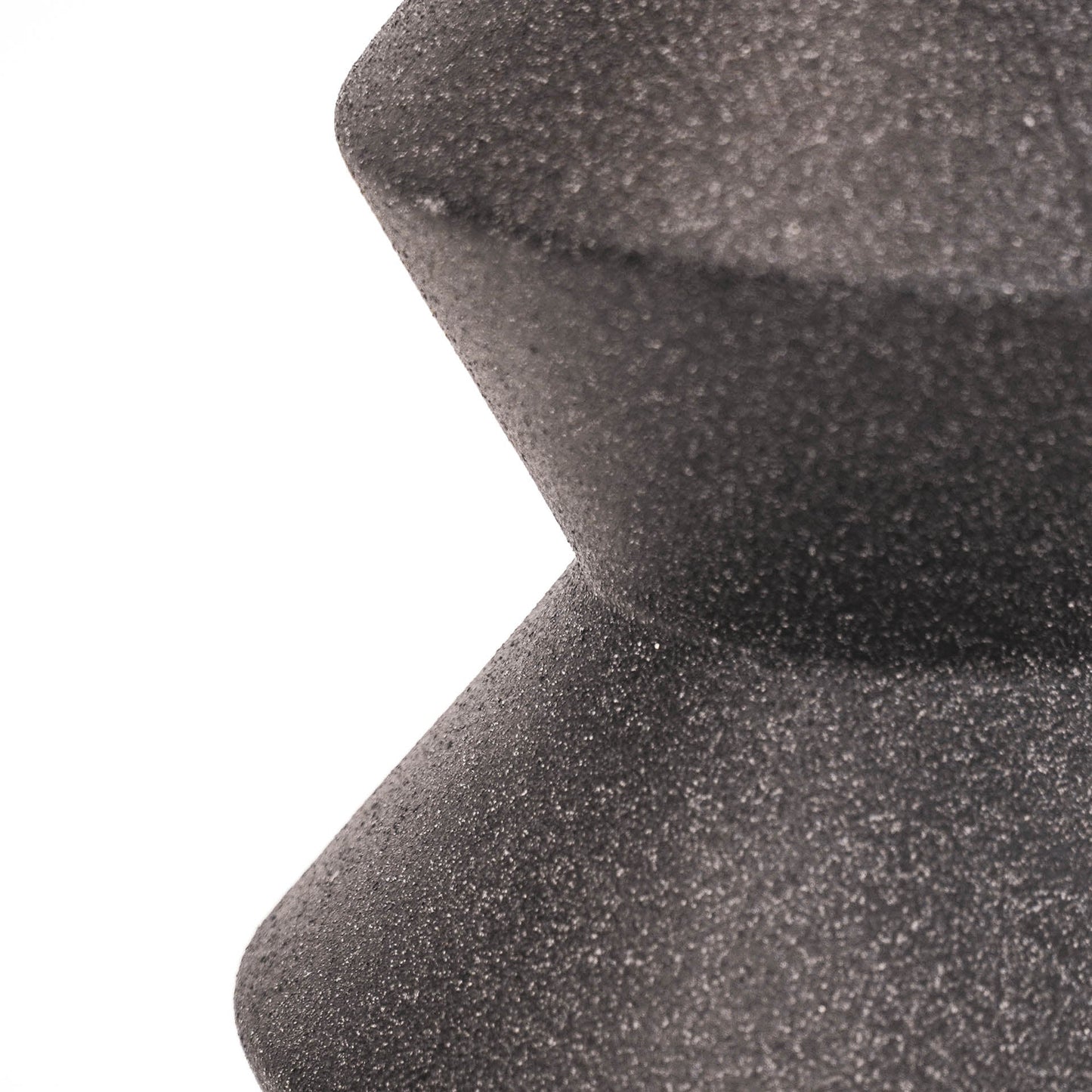 HV Organische Vorm Vaas - Zwart - 13x13x22cm