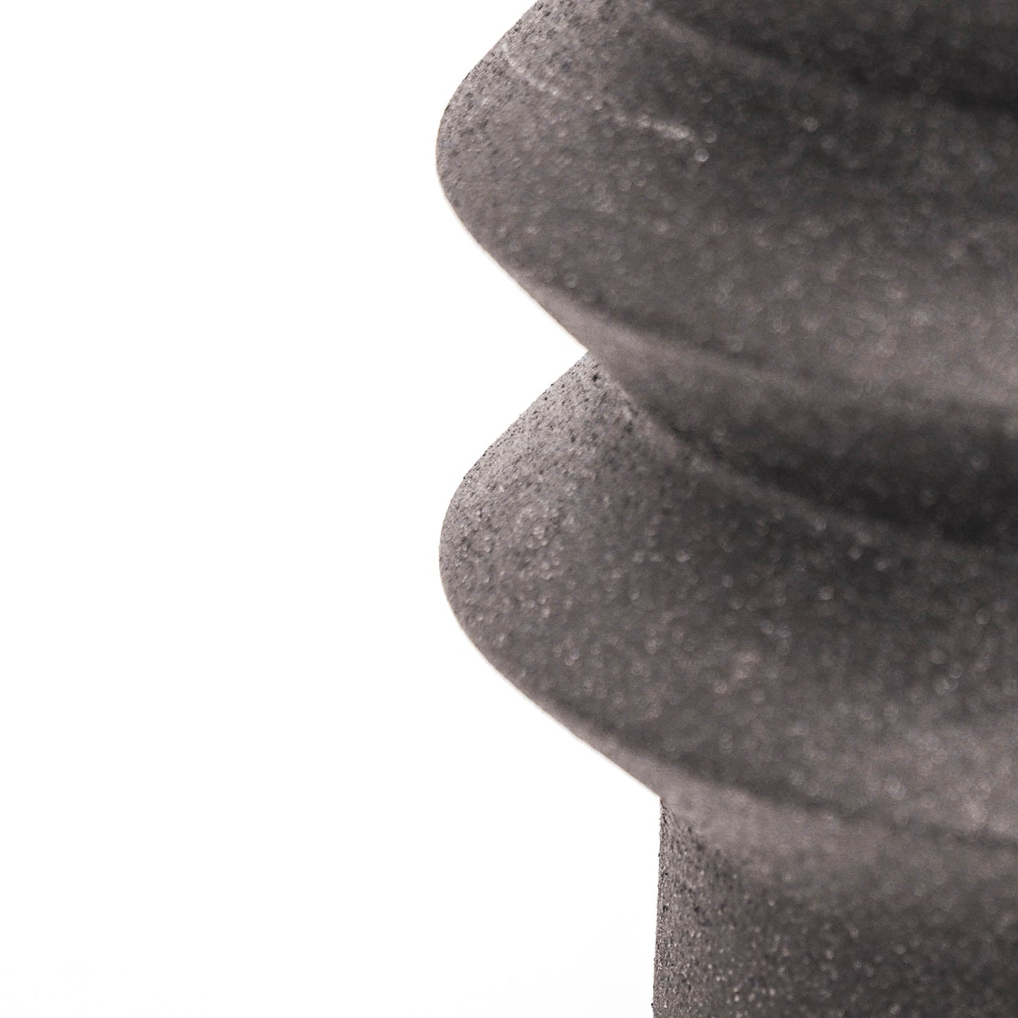 HV Organische Vorm Pot - Zwart -19x19x17cm