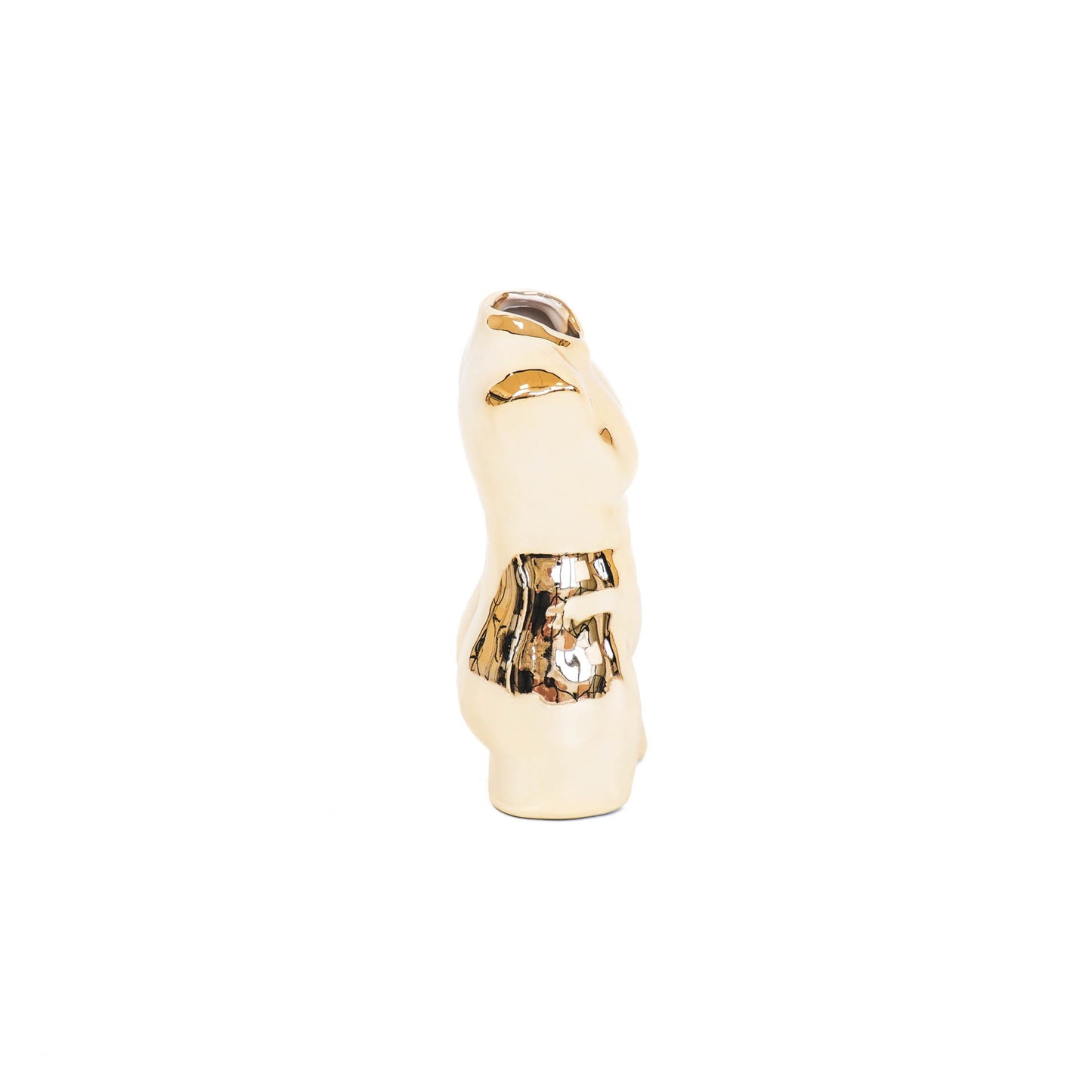HV Mannen Body Vaas - Goud - 15x9x24cm