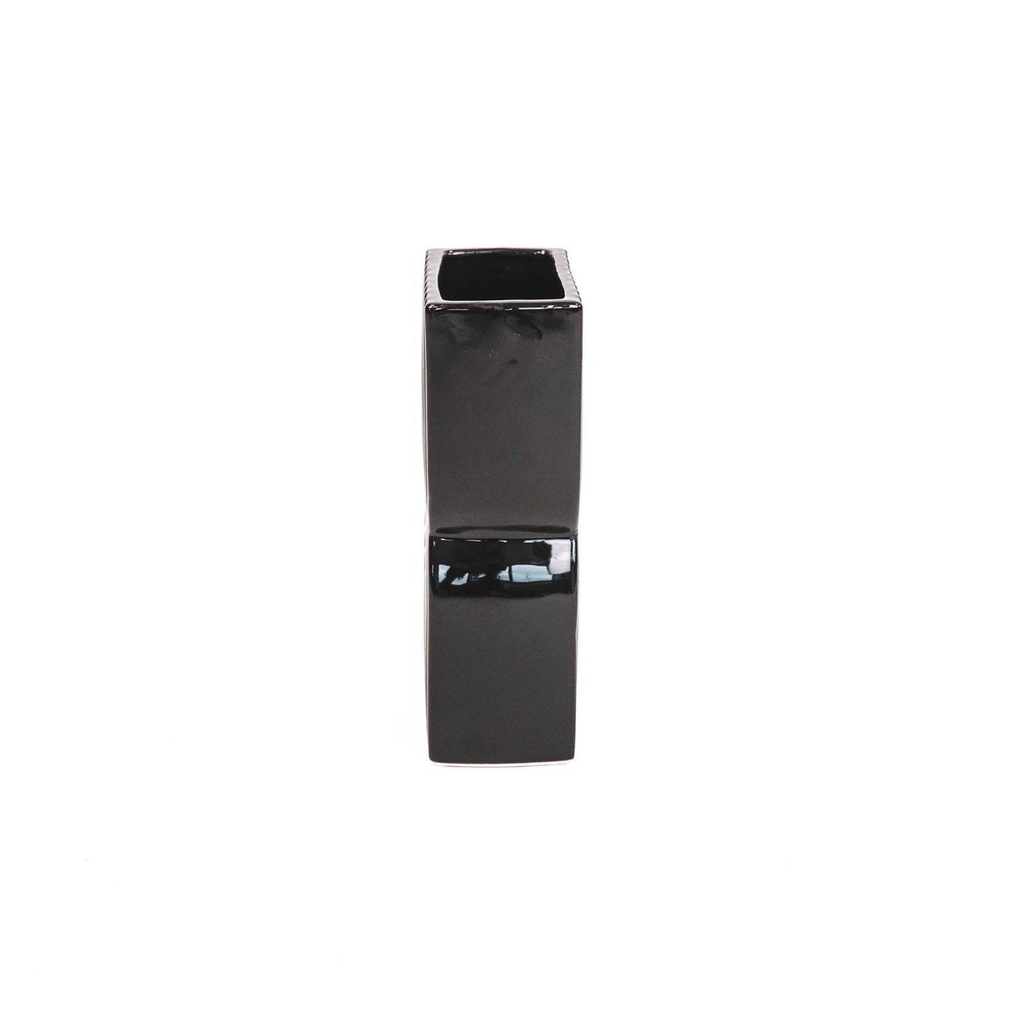 HV Regenboog Vaas - Zwart - 12,5x7,5x24,5