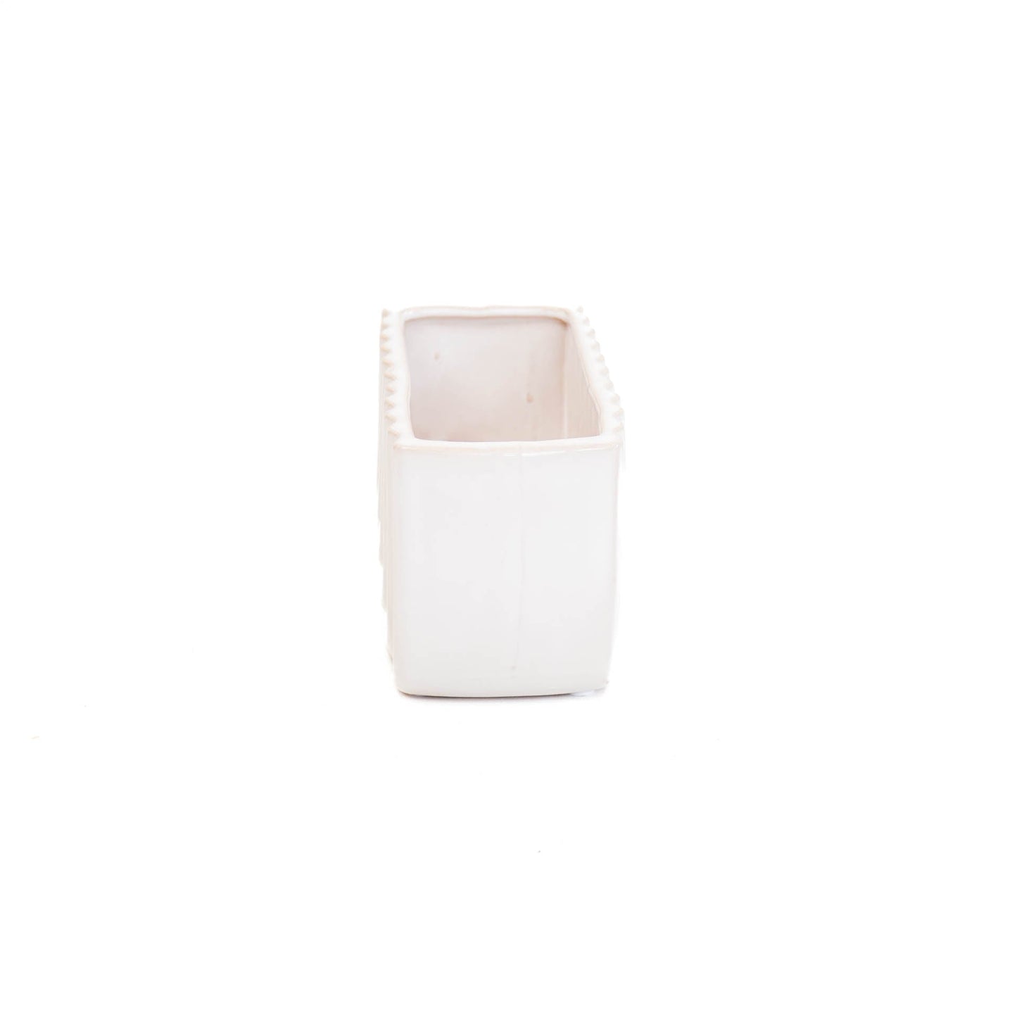 HV Regenboog Pot - Wit - 17x8x10cm