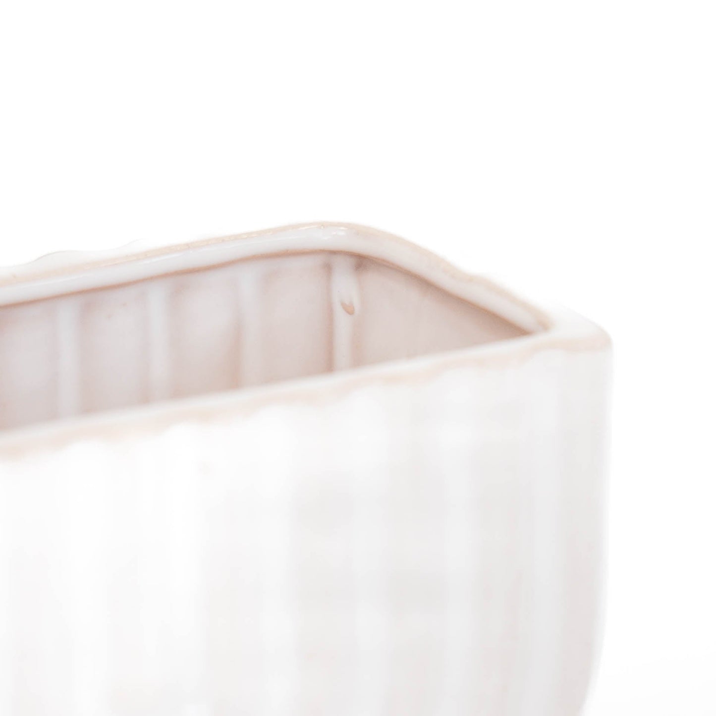 HV Regenboog Pot - Wit - 17x8x10cm
