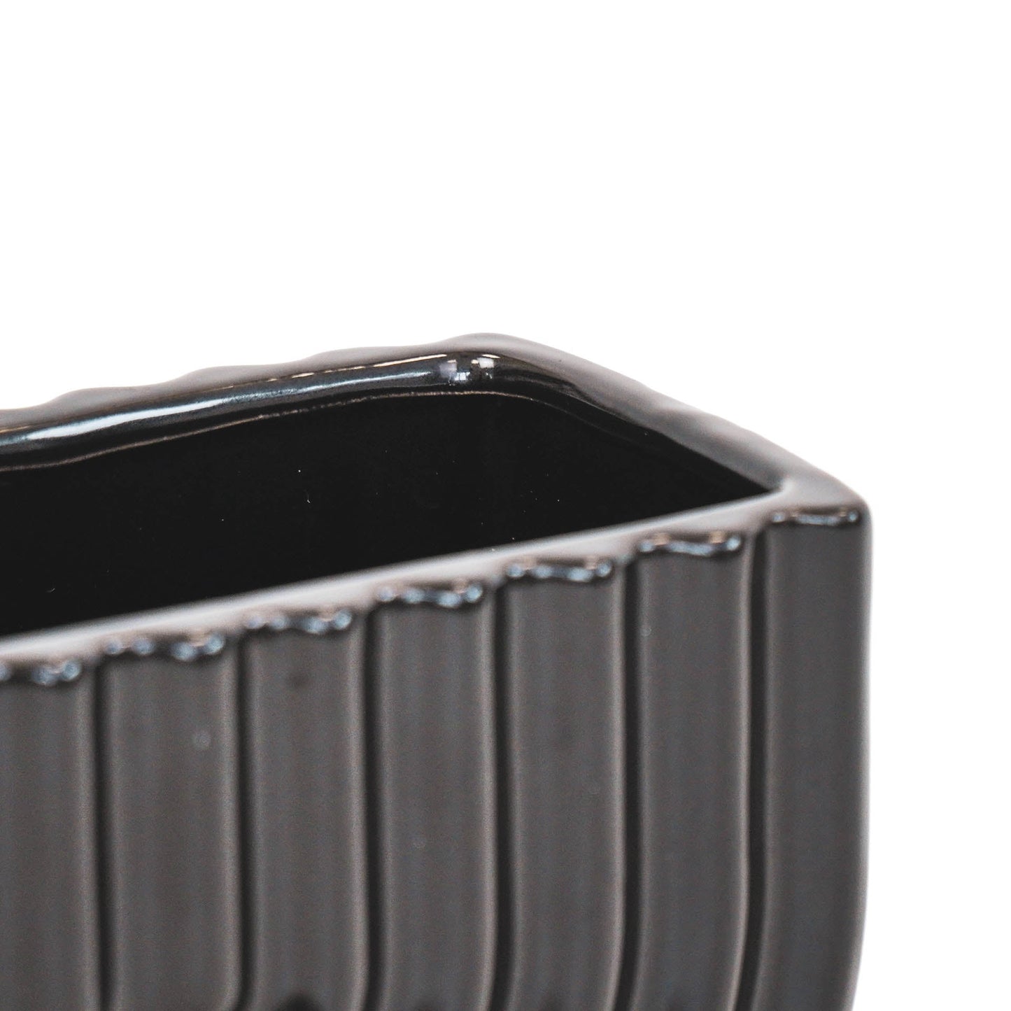 HV Regenboog Pot - Zwart - 17x8x10cm