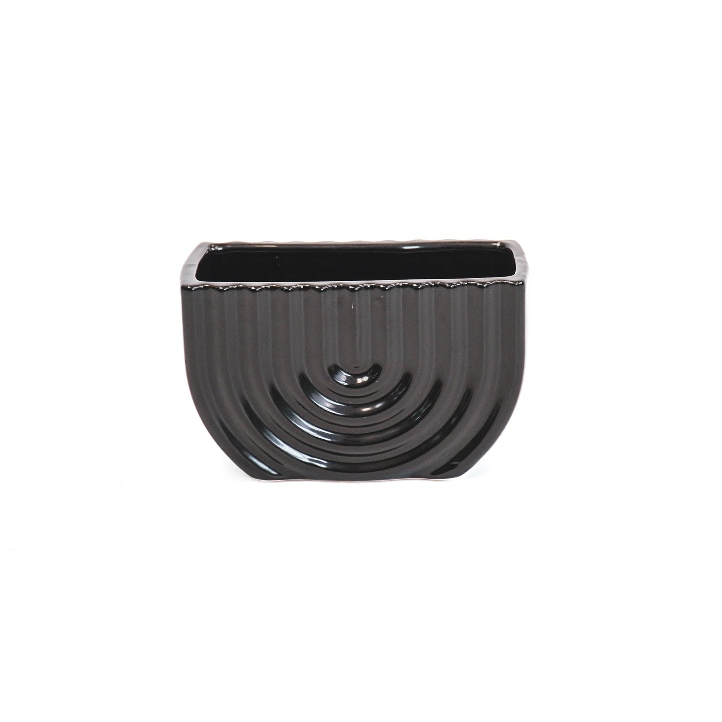 HV Regenboog Pot - Zwart - 17x8x10cm
