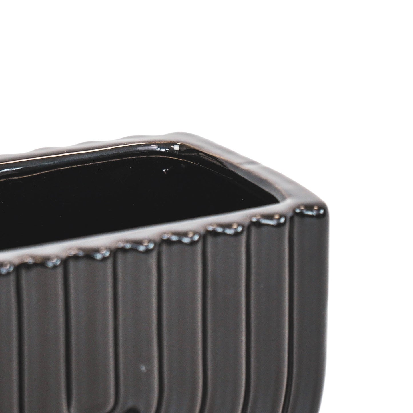 HV Regenboog Pot - Zwart - 14x8x10cm