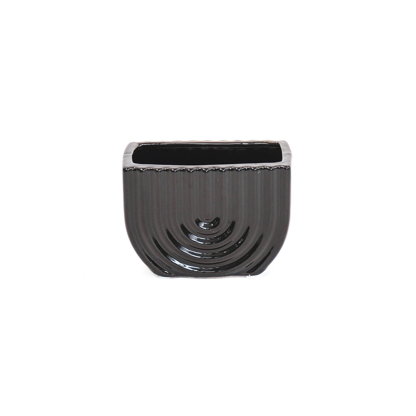 HV Regenboog Pot - Zwart - 14x8x10cm