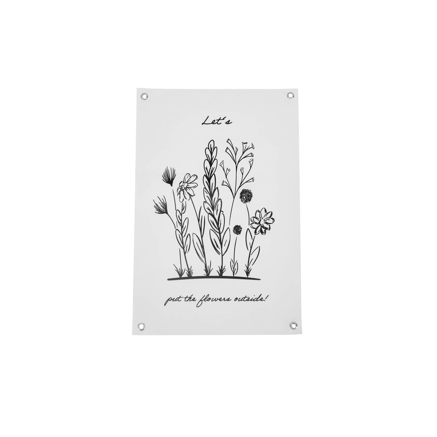 Tuin Poster - Flowers Outside - PVC - 40x60cm
