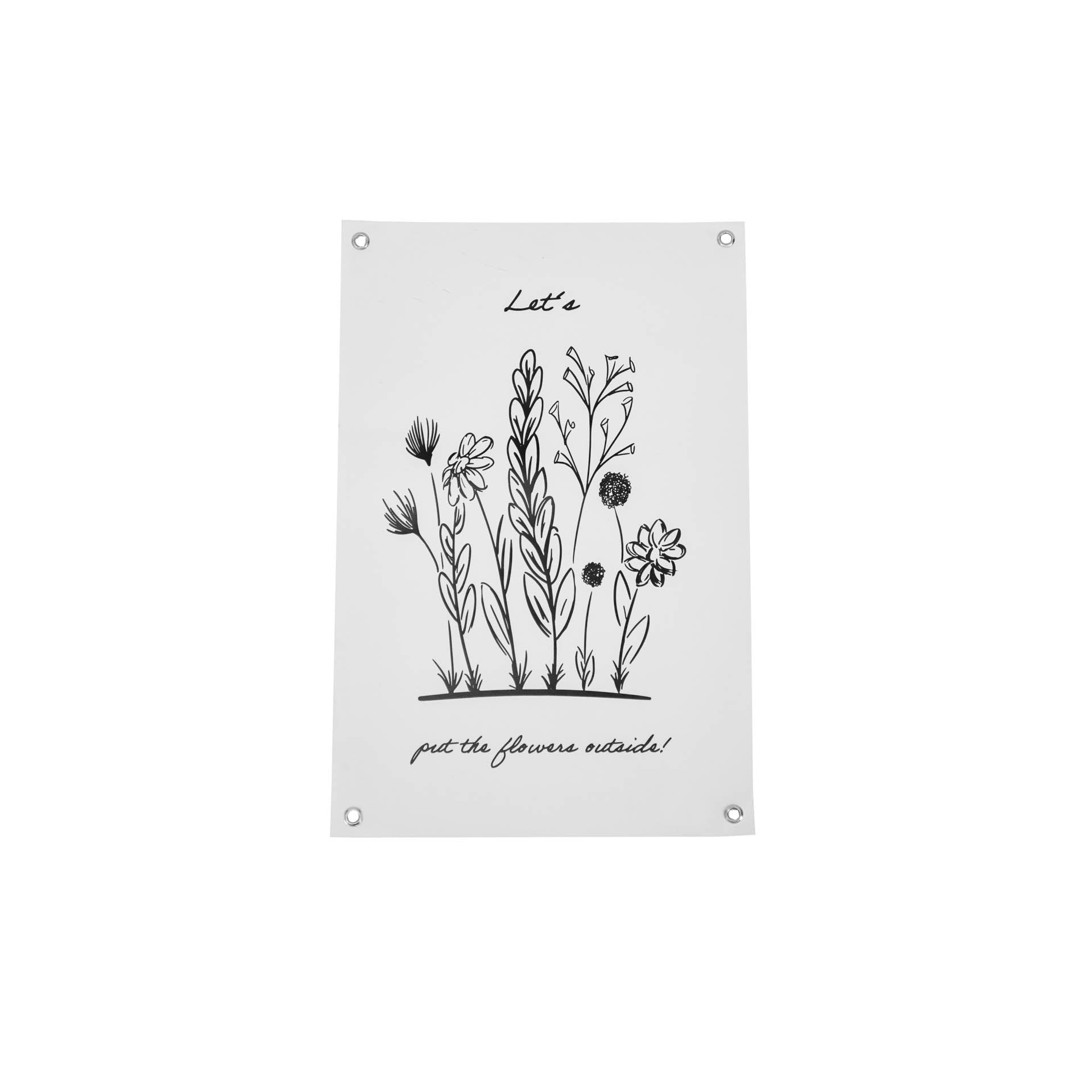 Tuin Poster - Flowers Outside - PVC - 40x60cm
