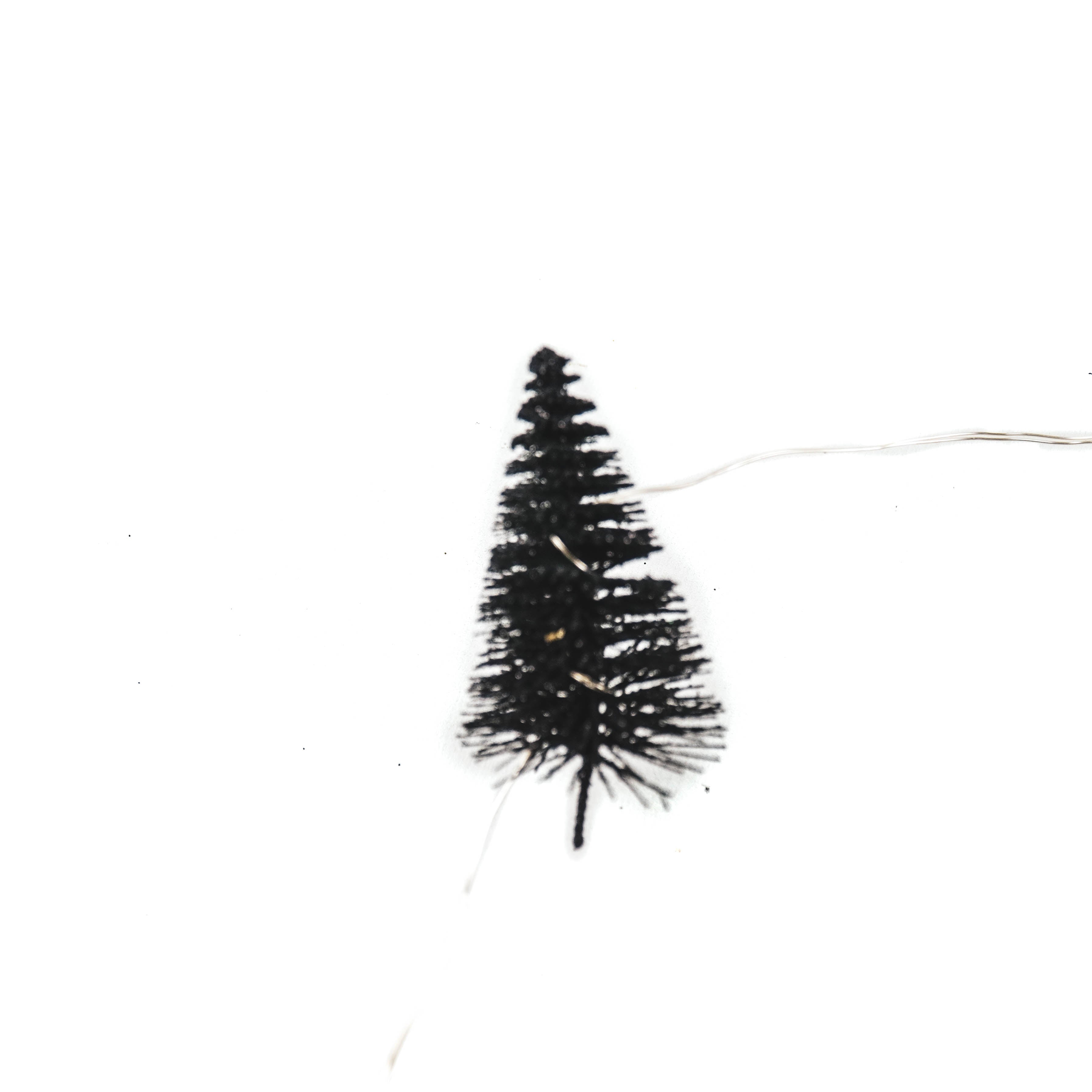 Slinger - Kerstbomen - Ledlicht - Zwart - 6x3x130cm