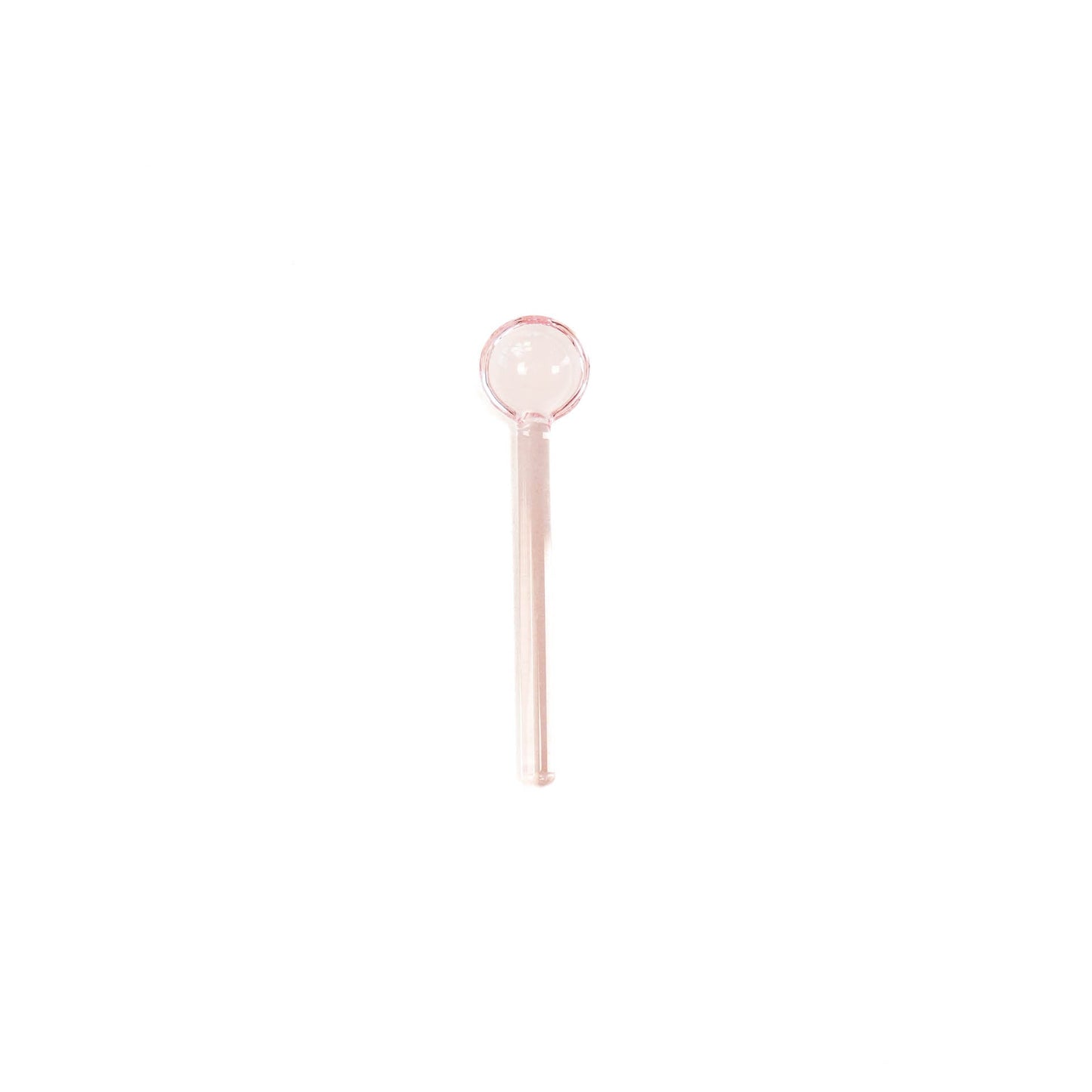 Theelepels - Glas - Roze - Set van 4 - 2,7x1,5x11cm
