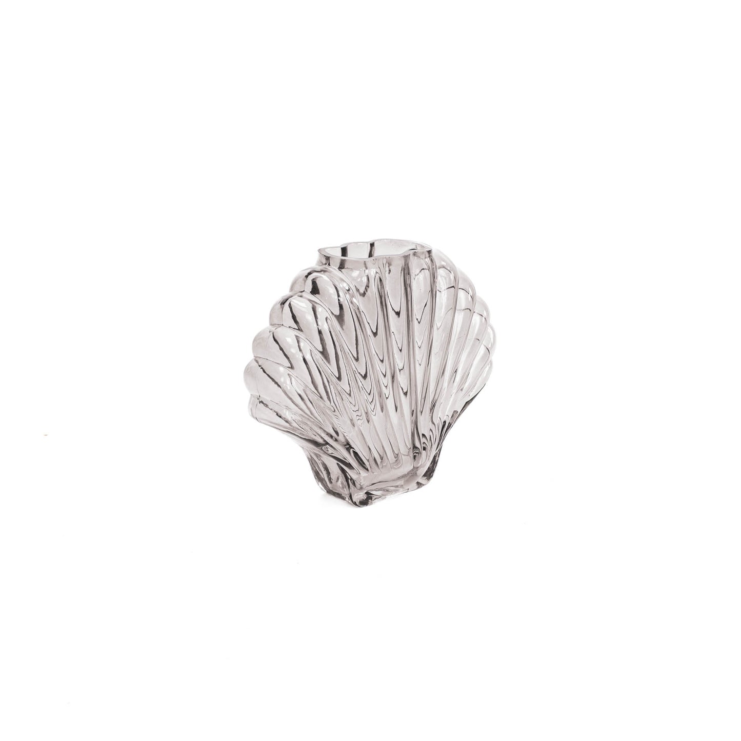 HV Schelp Vaas - Smokey - 19.5x9x16.5cm