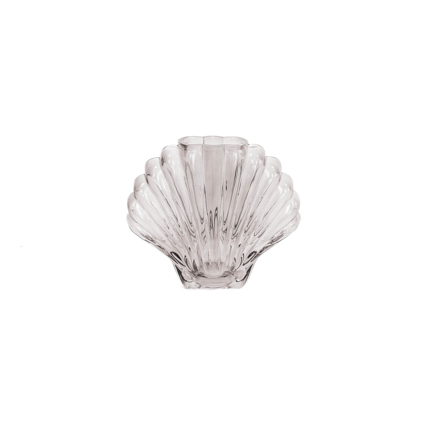 HV Schelp Vaas - Smokey - 19.5x9x16.5cm
