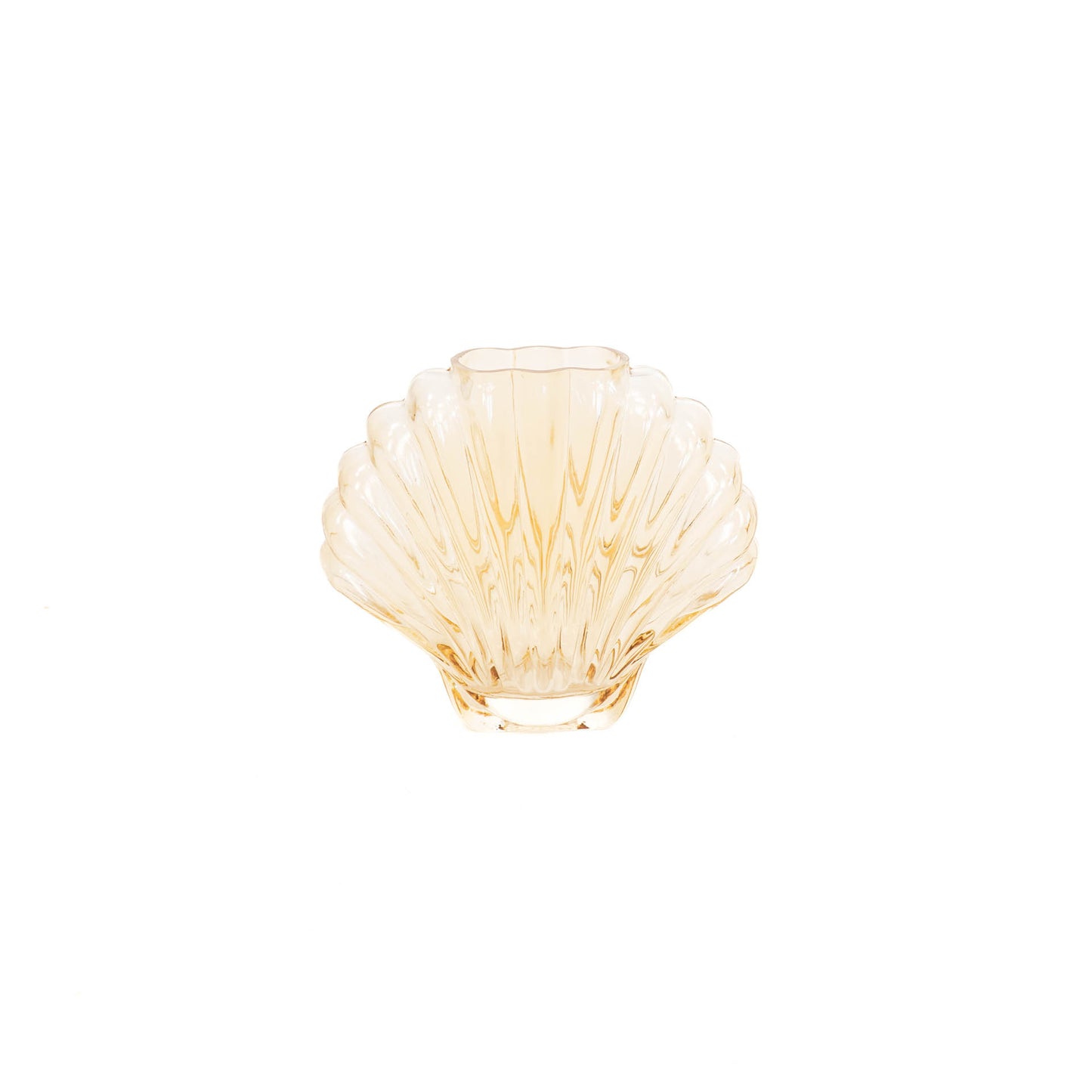 HV Schelp Vaas - Amber - 19.5x9x16.5cm