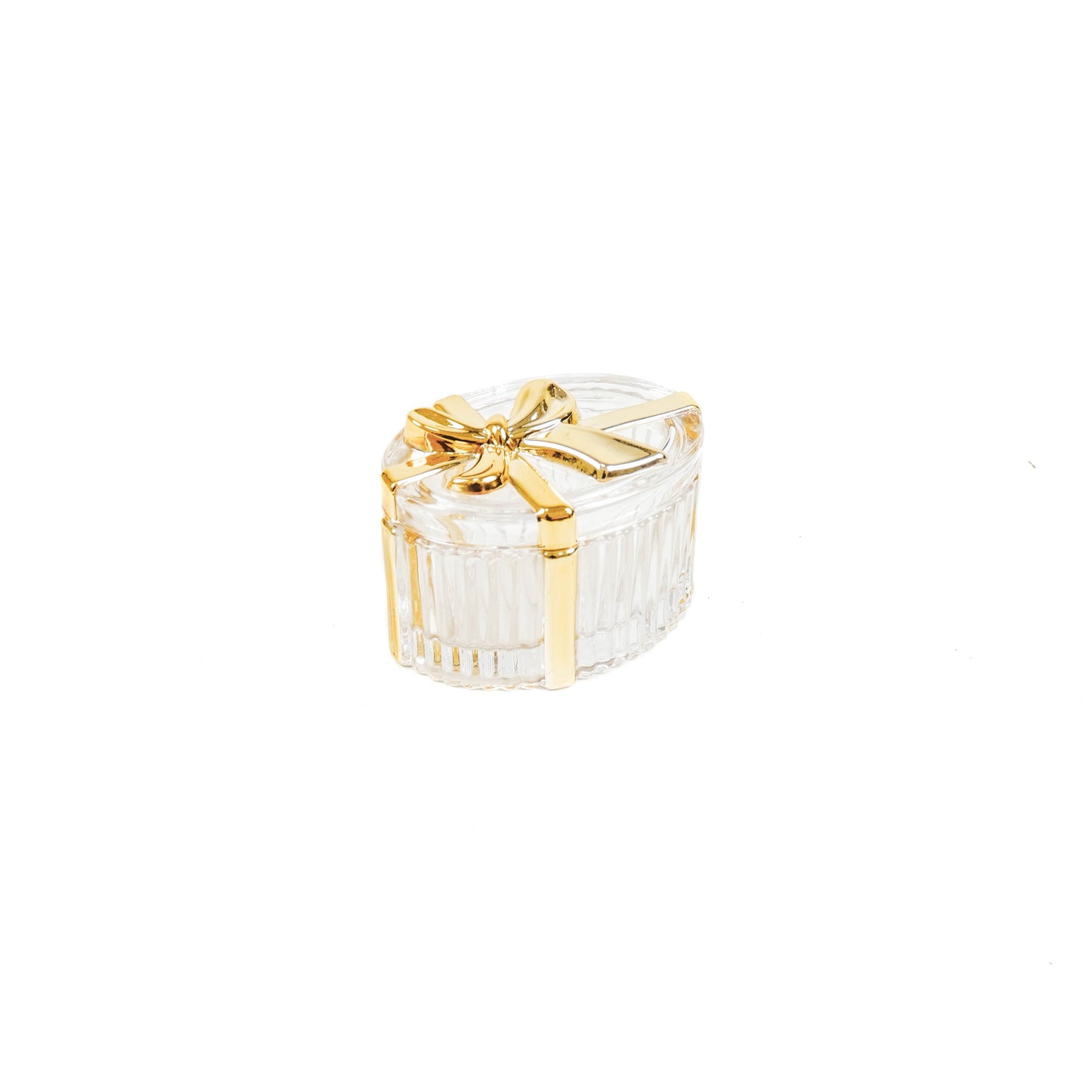 HV Glazen Box met Strik - 10x7x7cm