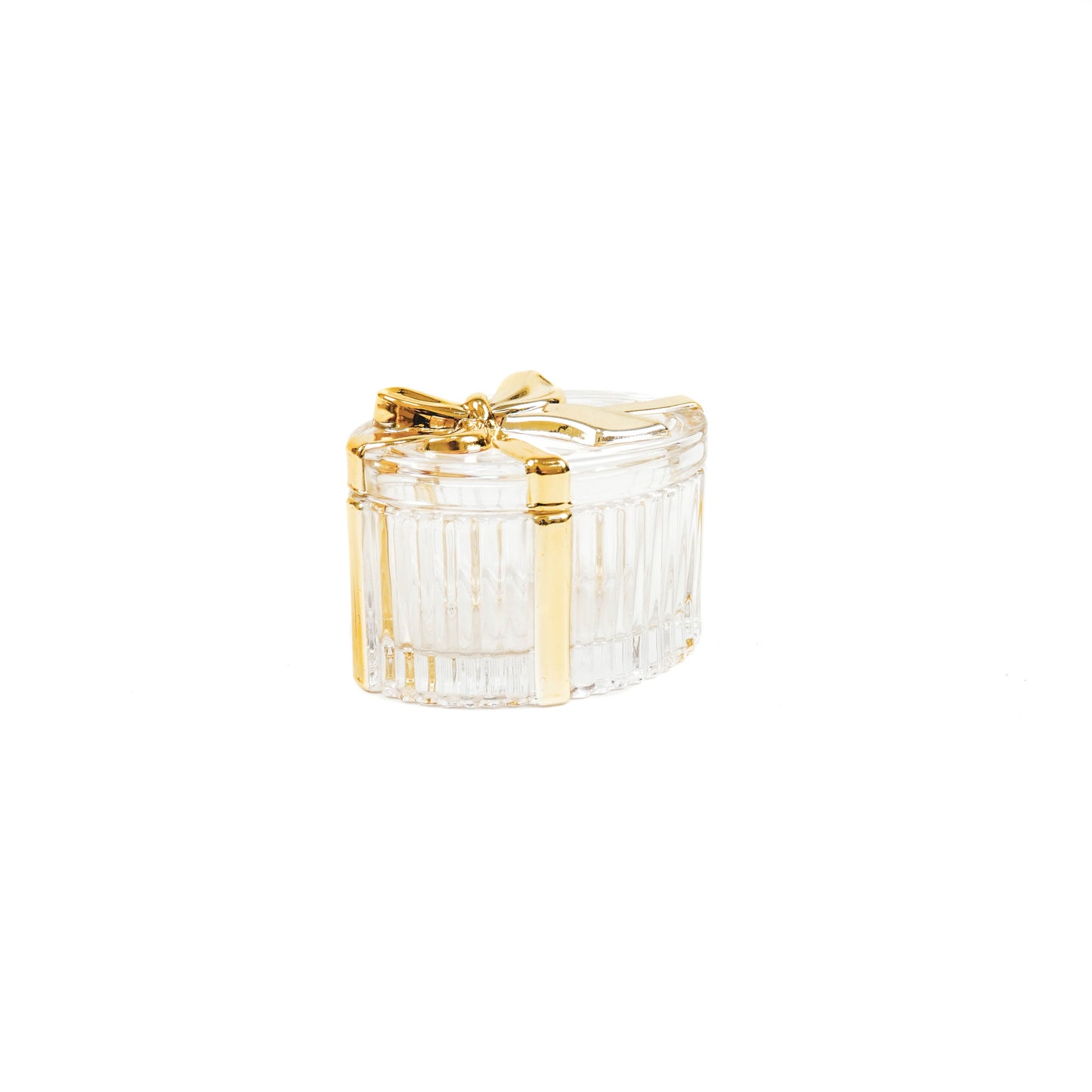 HV Glazen Box met Strik - 10x7x7cm