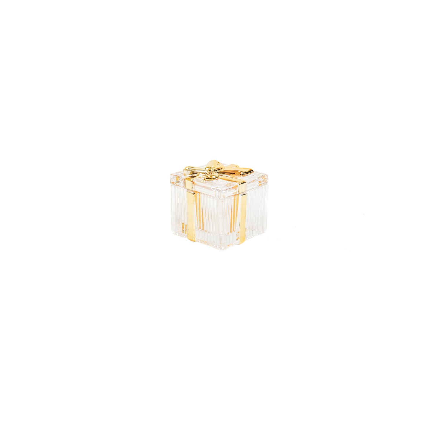 HV Glazen Box met Strik - 7.3x6.3cm