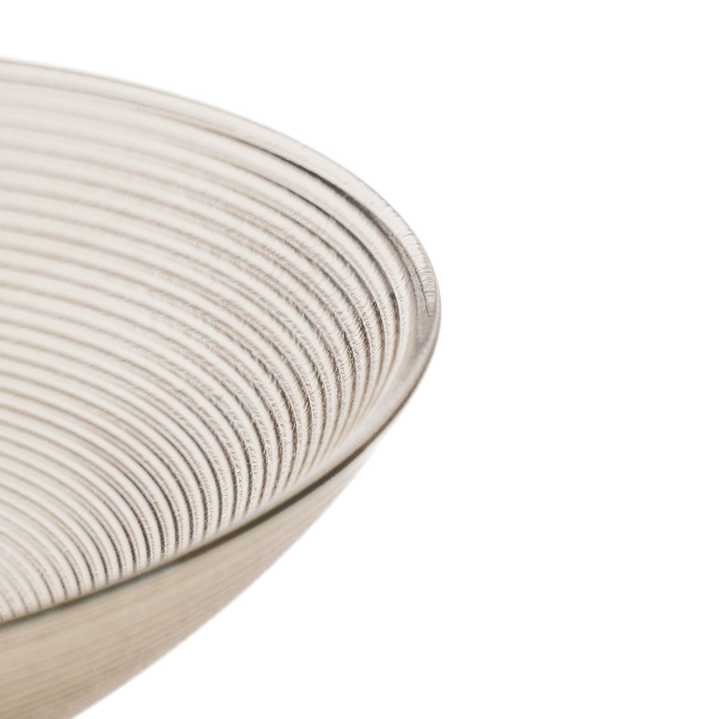 HV Super Bowl Schaal met gouden voet - Smokey Glas - 24,5x8,5 cm