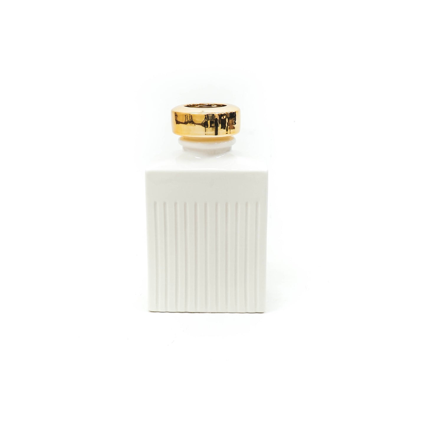 HV Home de Cologne Vaas - Wit/Goud - 14.5x9.3x25.1cm