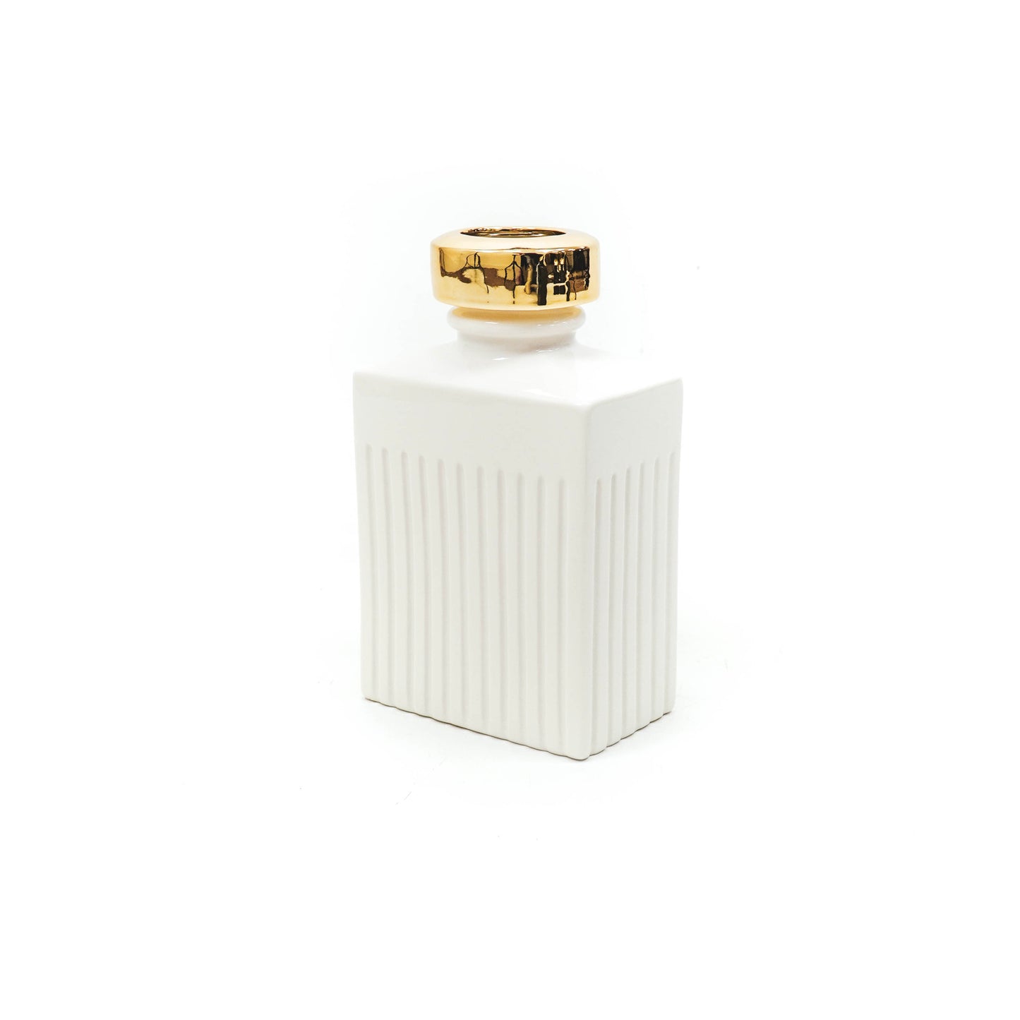 HV Home de Cologne Vaas - Wit/Goud - 14.5x9.3x25.1cm